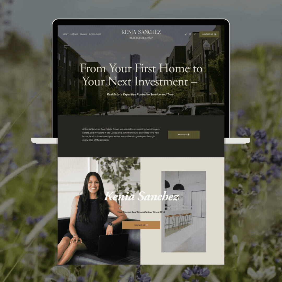 Kenia Sanchez Real Estate Group | Squarespace Website + Logo