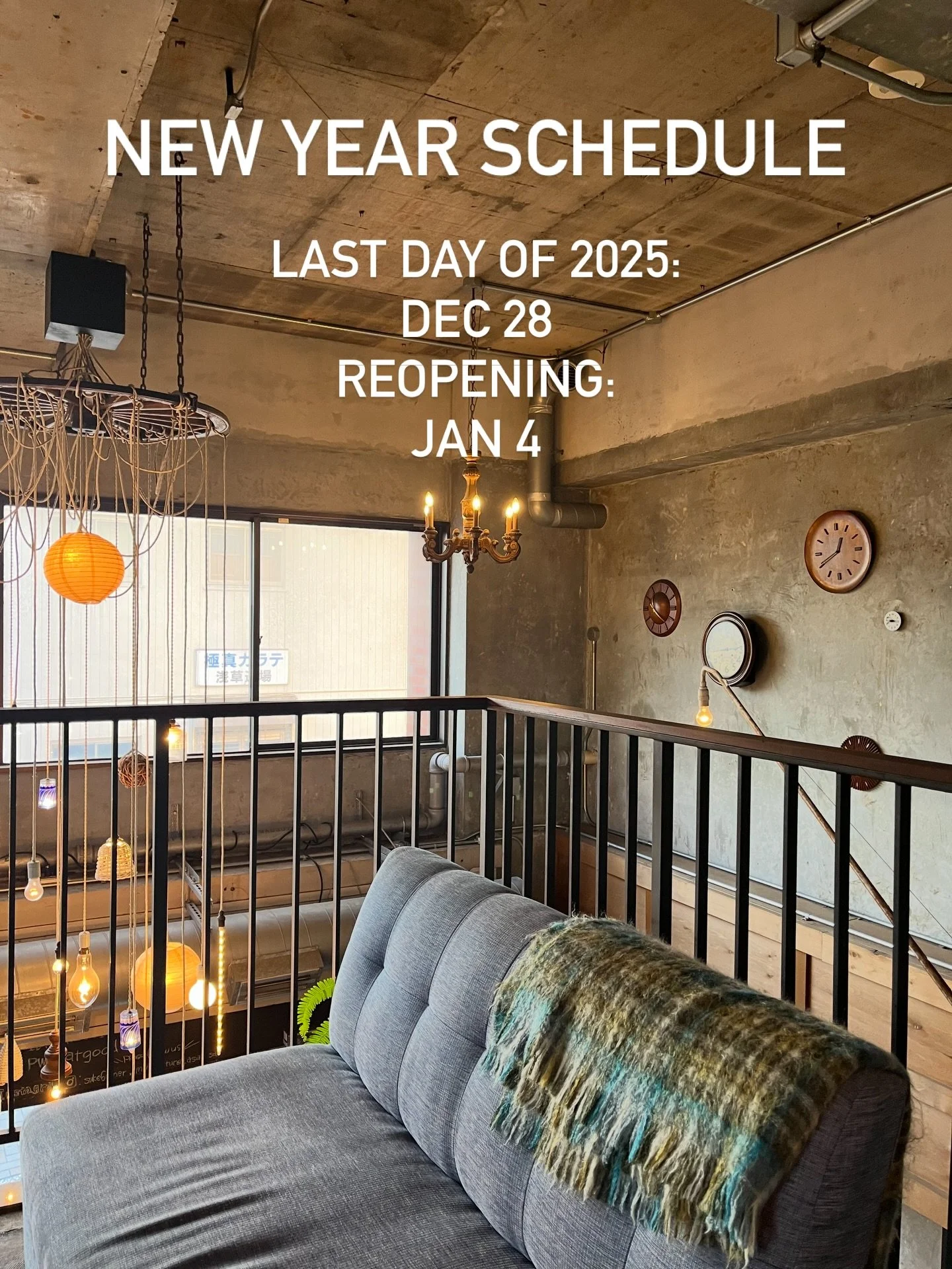 ◎年末年始の営業スケジュール◎

いつもご利用いただきまして誠にありがとうございます!
suke6diner年末年始の営業時間をお知らせします。
年内は12/28(日)まで、新年は1/4(日)から営業いたします。
よろしくお願いいたします。

🎍年末年始休業🎍
2025年12/29(月)〜2026年1/3(土)

🗓️Year-End &amp; New Year Schedule🗓️

Thank you always for your support!

Here&rsquo;s o