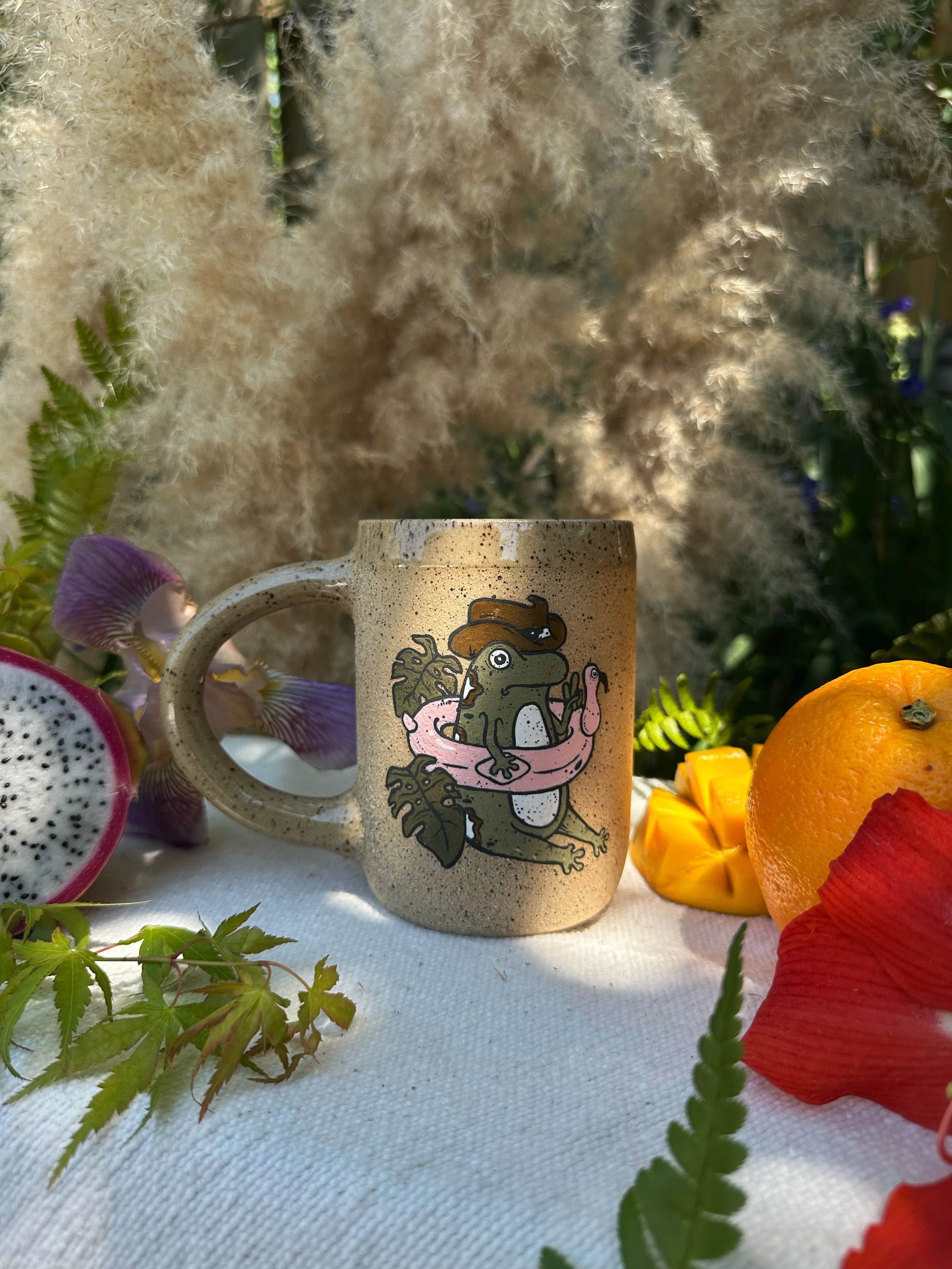 Flamingo Floatie Frog - Mug 2.