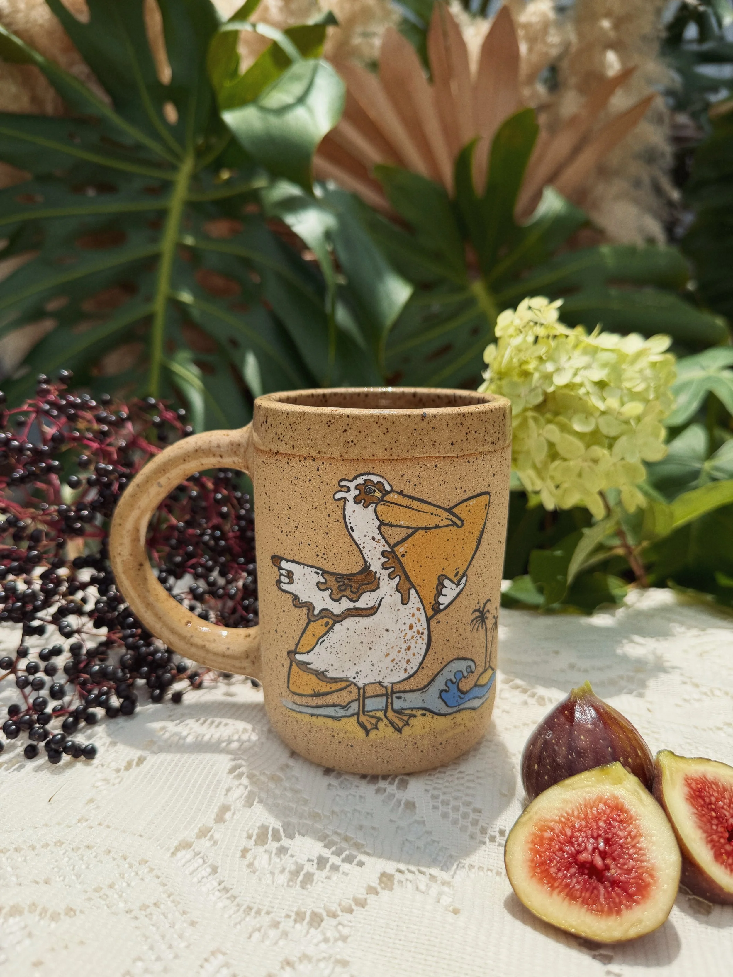 Surfs Up Pelican - Mug 2.