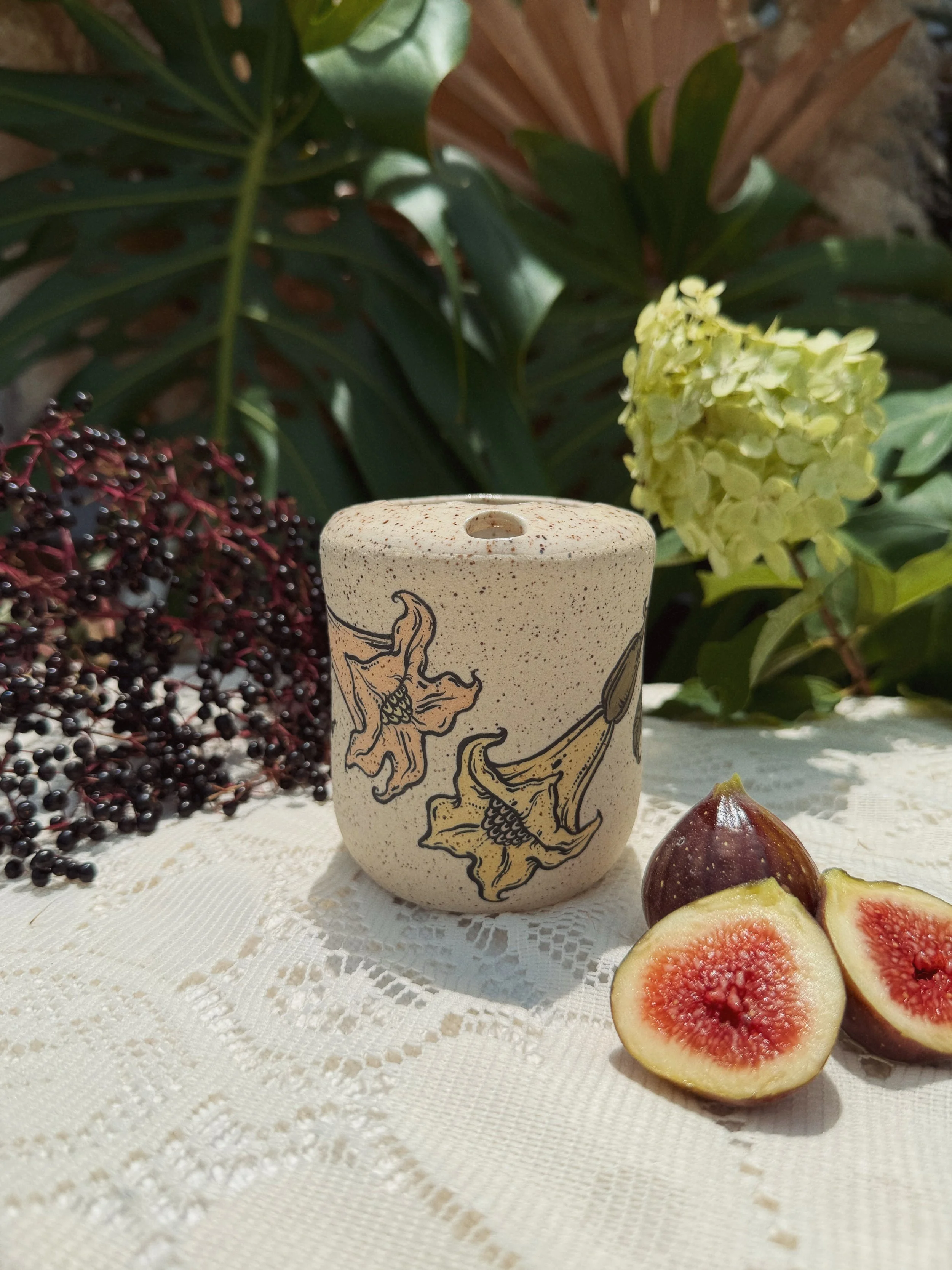 Angel Trumpet - Mini Travel Tumbler