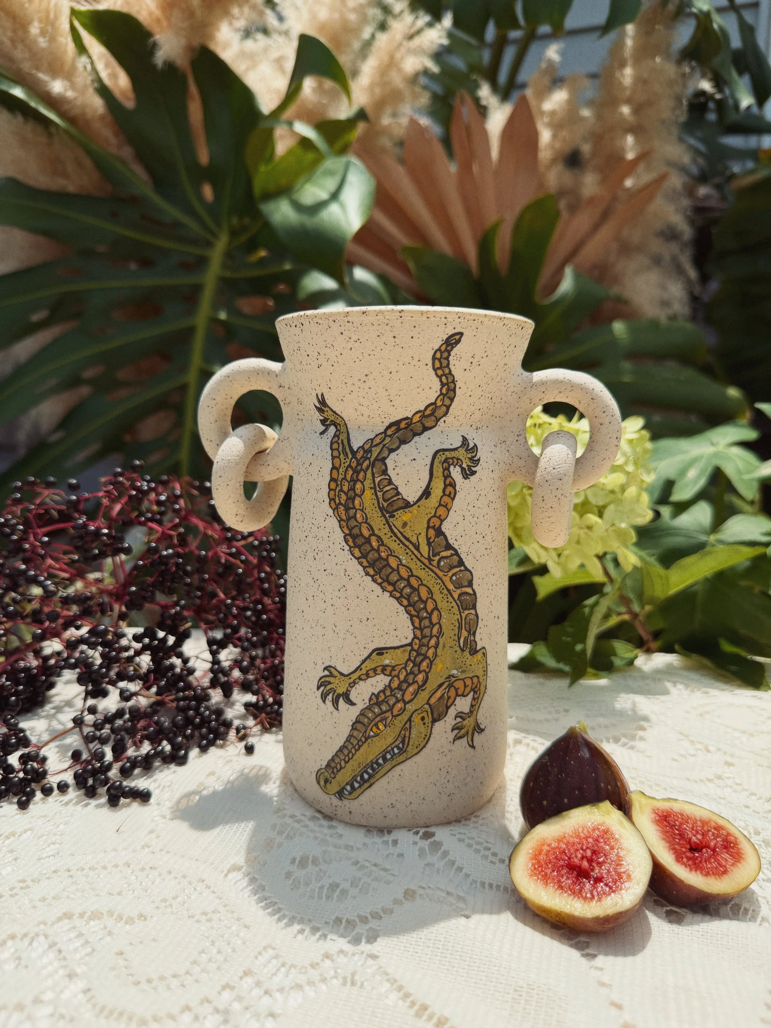 Gator Vase