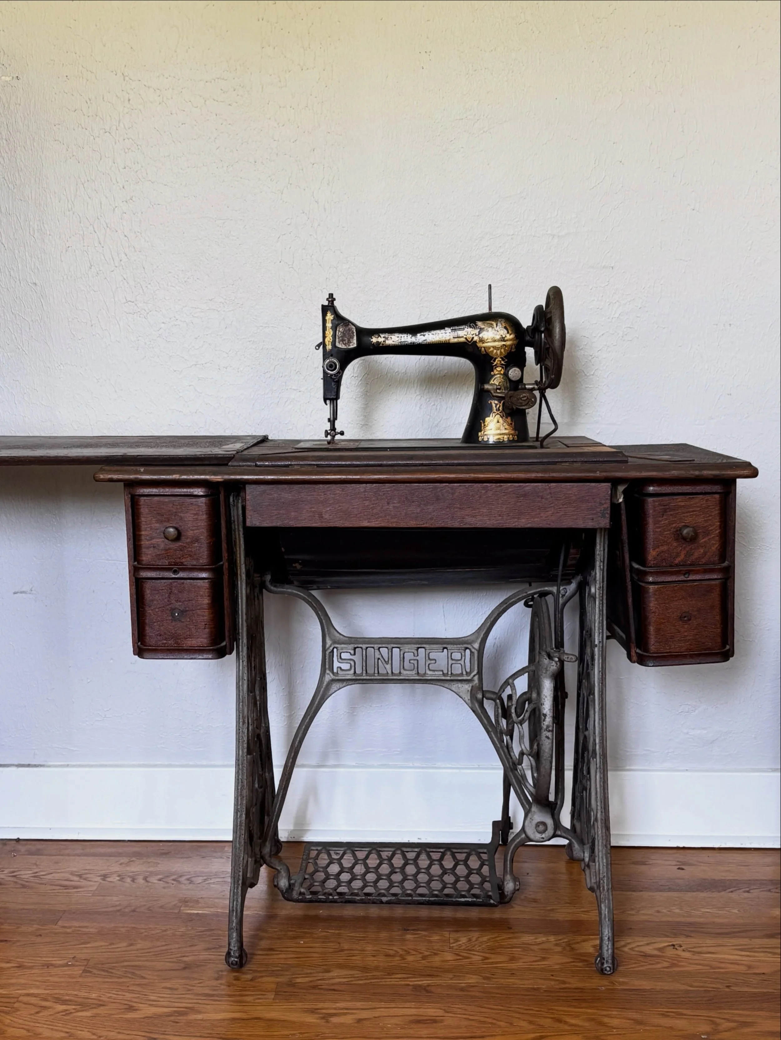 Meet Anastasia, a 1906 No. 27 Singer treadle sewing machine that&rsquo;s been passed down to me. The goal is to see if I can get it sewing again!

I named it after my great-grandmother who later was known was Elizabeth when she came to this country. 