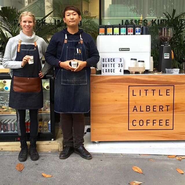 Check out our friends at @littlealbertcoffee making delicious Grinders Coffee for the good people of Auckland City ☕️