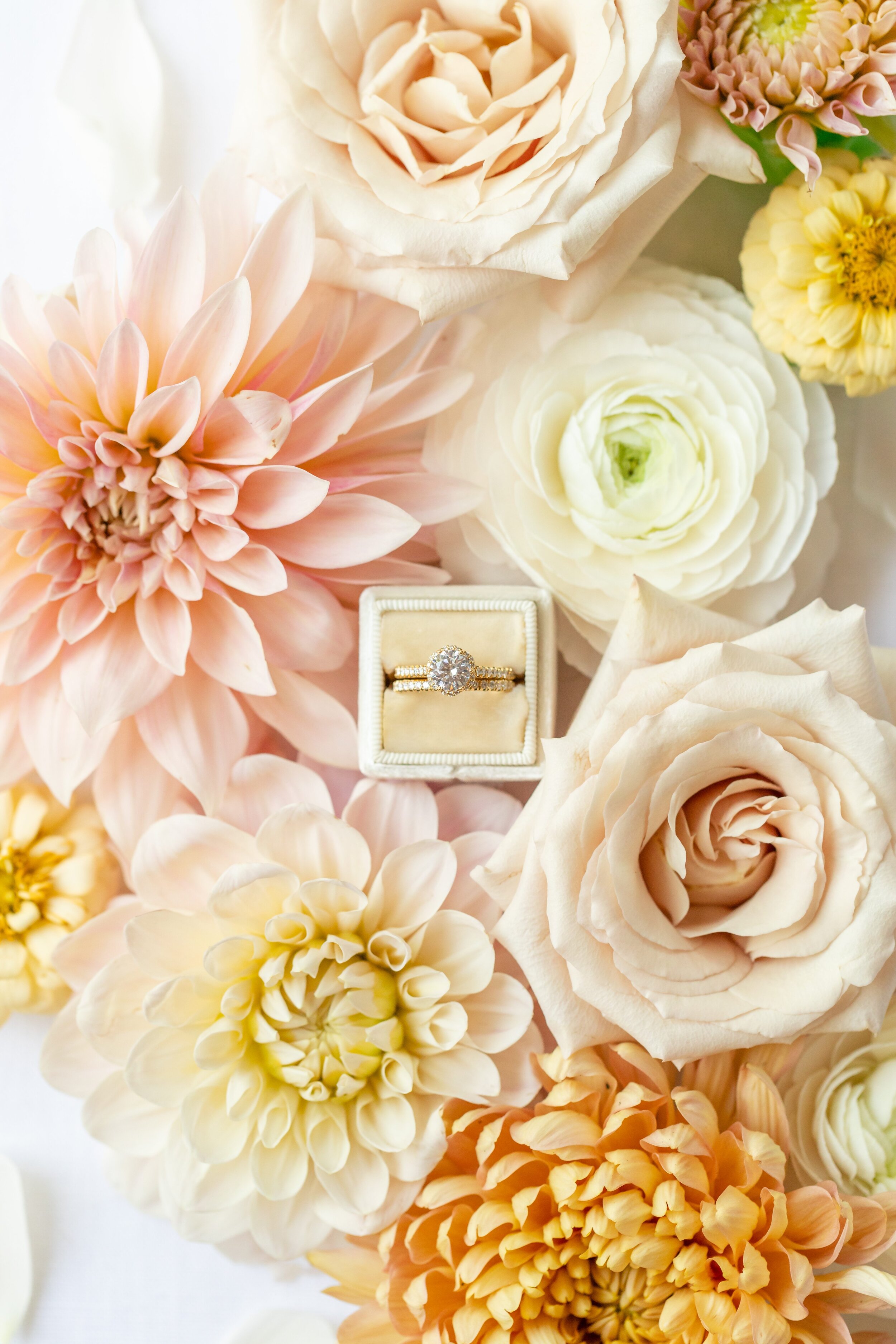Wedding Rings with Flowers | Kassia Tjia Events | Ontario Wedding Planner