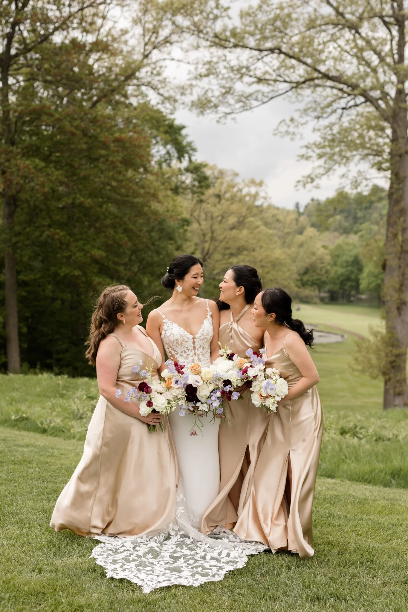 Ontario Luxury Wedding, Kassia Tija Events, Wedding Planner, Wedding Designer, Wedding Flat Lay Design, Trendy Wedding Flat Lay, Trendy Wedding, 2025 Wedding Trends, Modern Wedding, Clean Gallery Table, London Hunt Club, Bridal Party, Bridesmaids