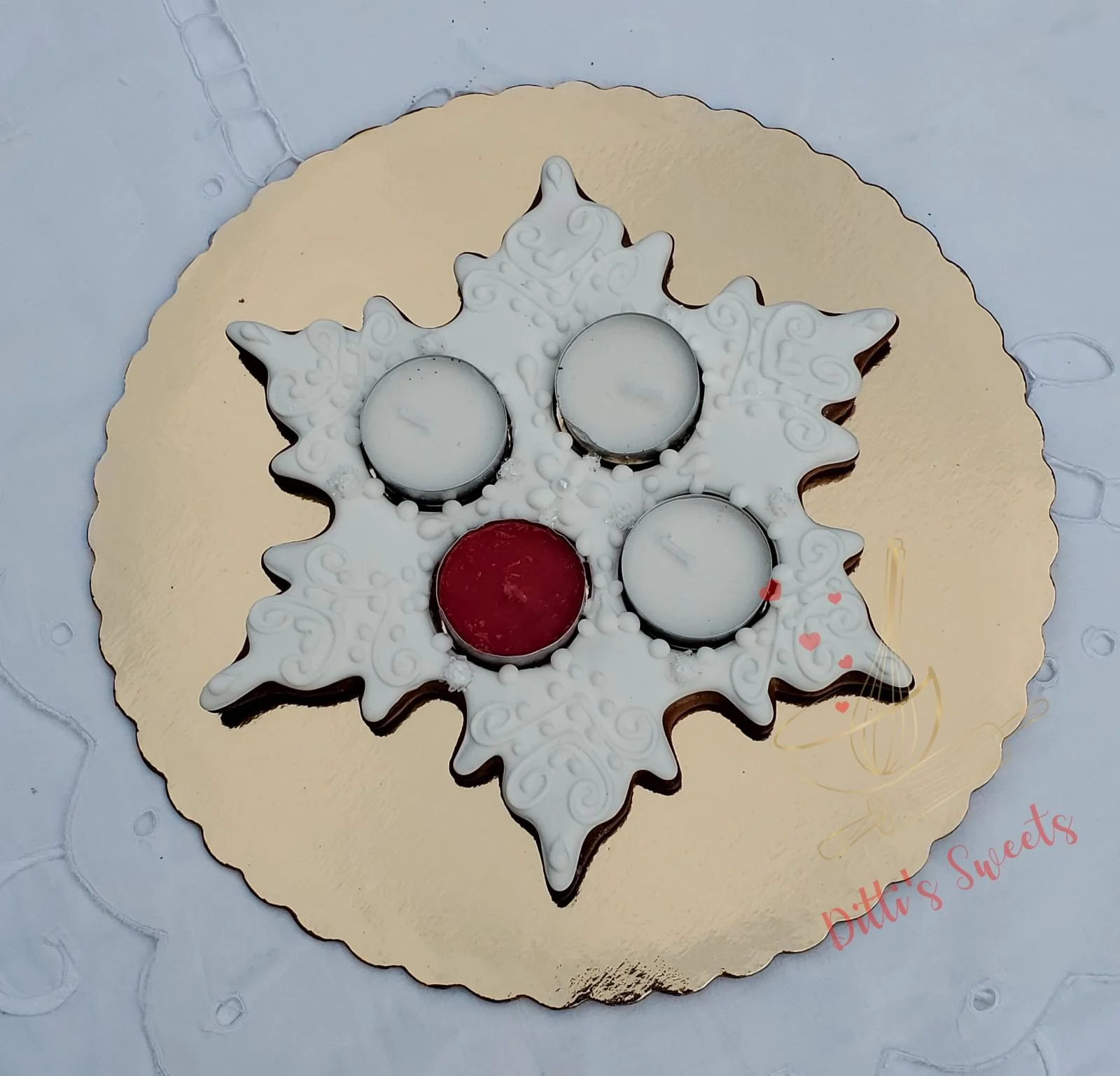 Snowflake Advent Centerpiece