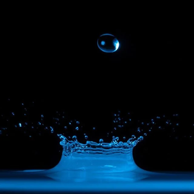 As I continue my series, #TheLightAmongUs I was watching my coffee drip through the filter and got inspired by the fleeting moment in time when the drop strikes the surface of the coffee creating a tiny splash ... I decided to try to capture this bea