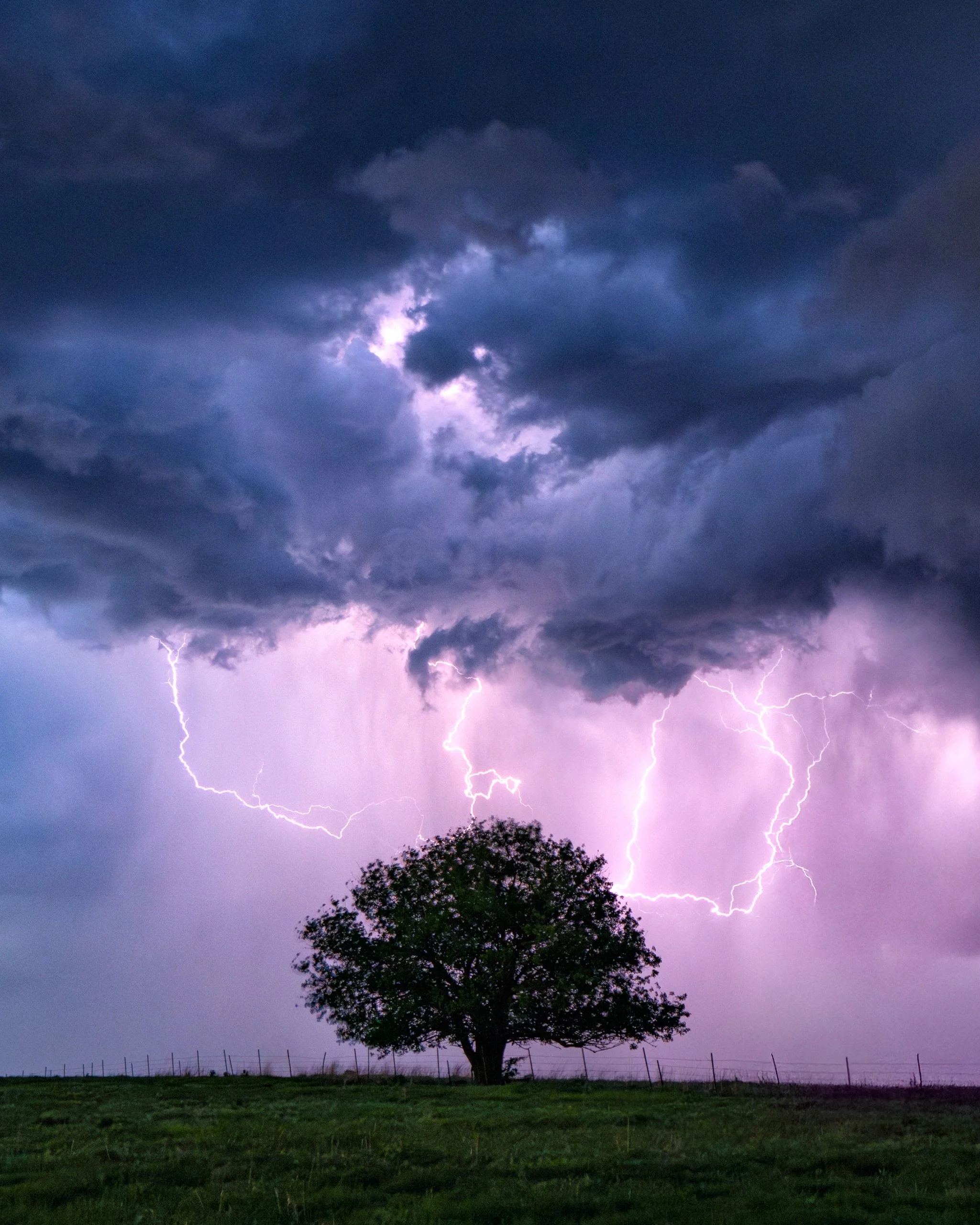 Nothing like standing under a big Kansas sky watching a May thunderstorm rumble by.  Most active lightning I think I&rsquo;ve ever seen.  The decision to go is almost always the right one and there are more storms coming. :-) w/ @zachpphoto