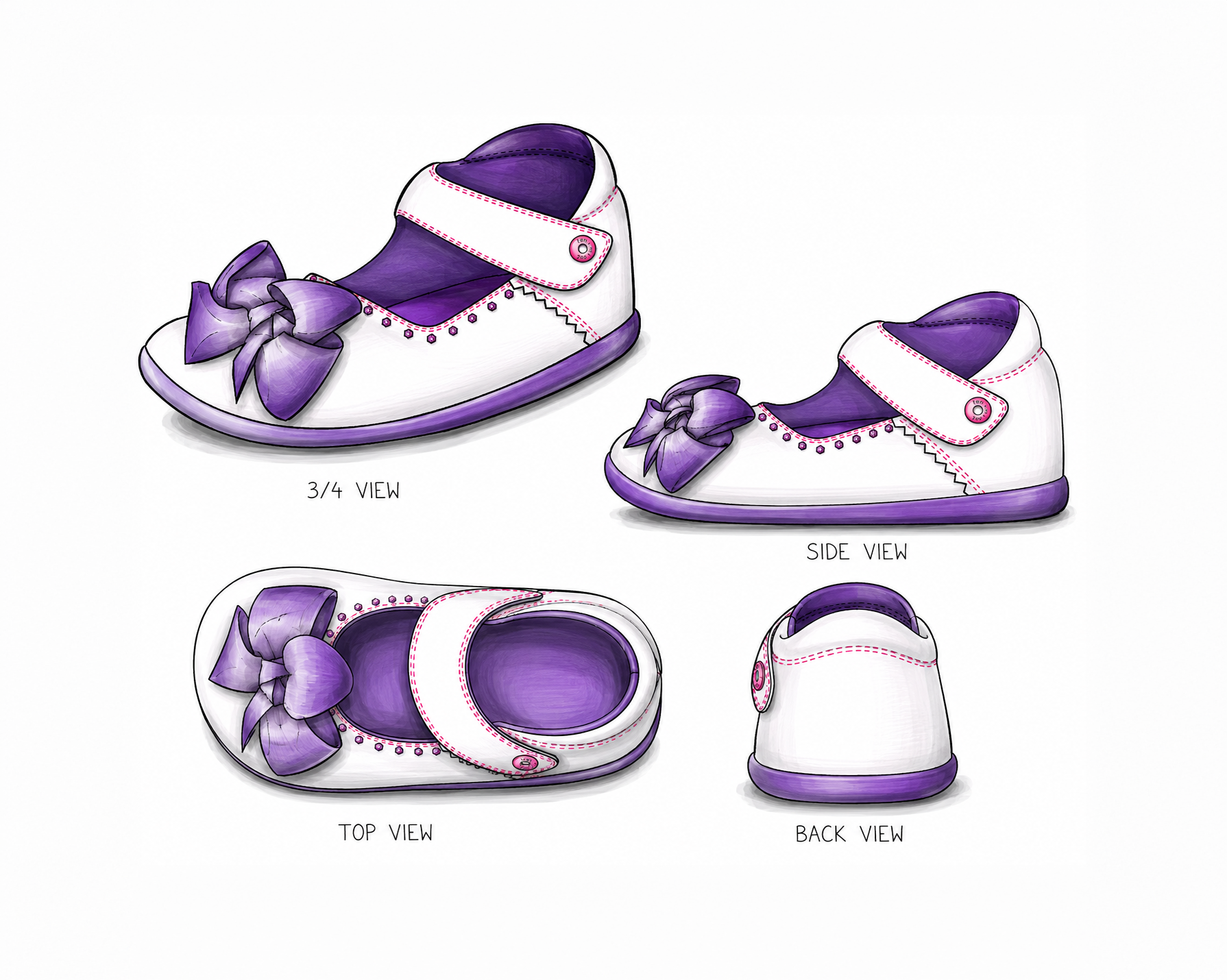 Infant shoewith bow.png