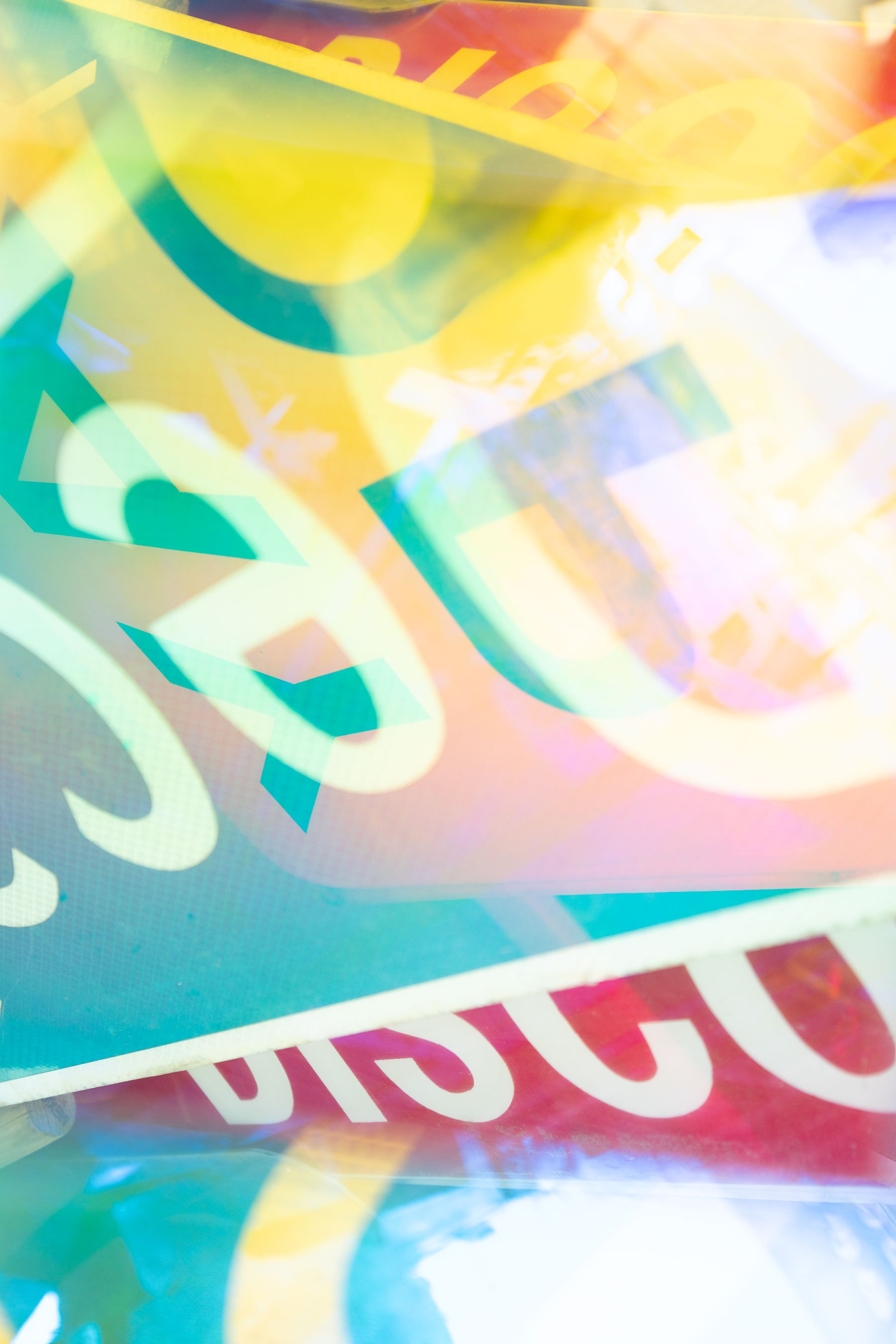Brandon Woods, Prismatic Signs III, prismatic photograph, 2024