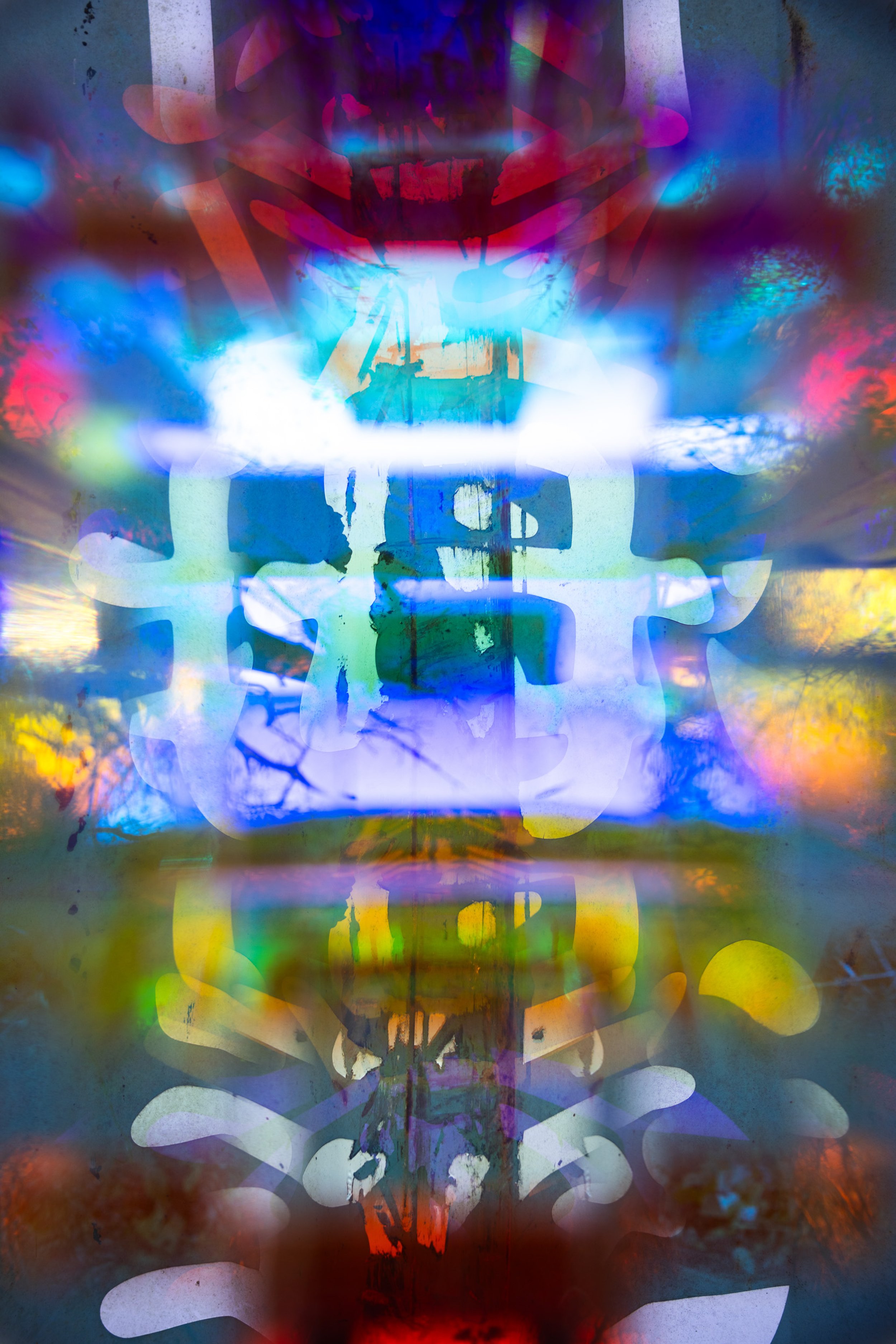 Brandon Woods, Prismatic Sea, prismatic photograph, 2024