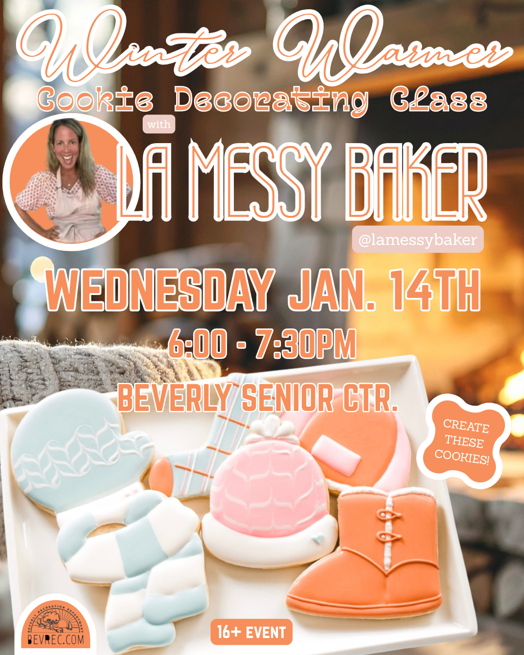 Winter Warmer Cookie Decorating Class with La Messy Baker
