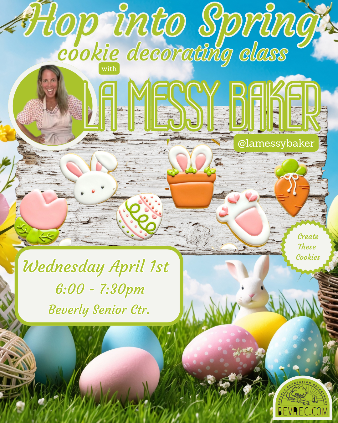 Hop into Spring Cookie Decorating Class with La Messy Baker