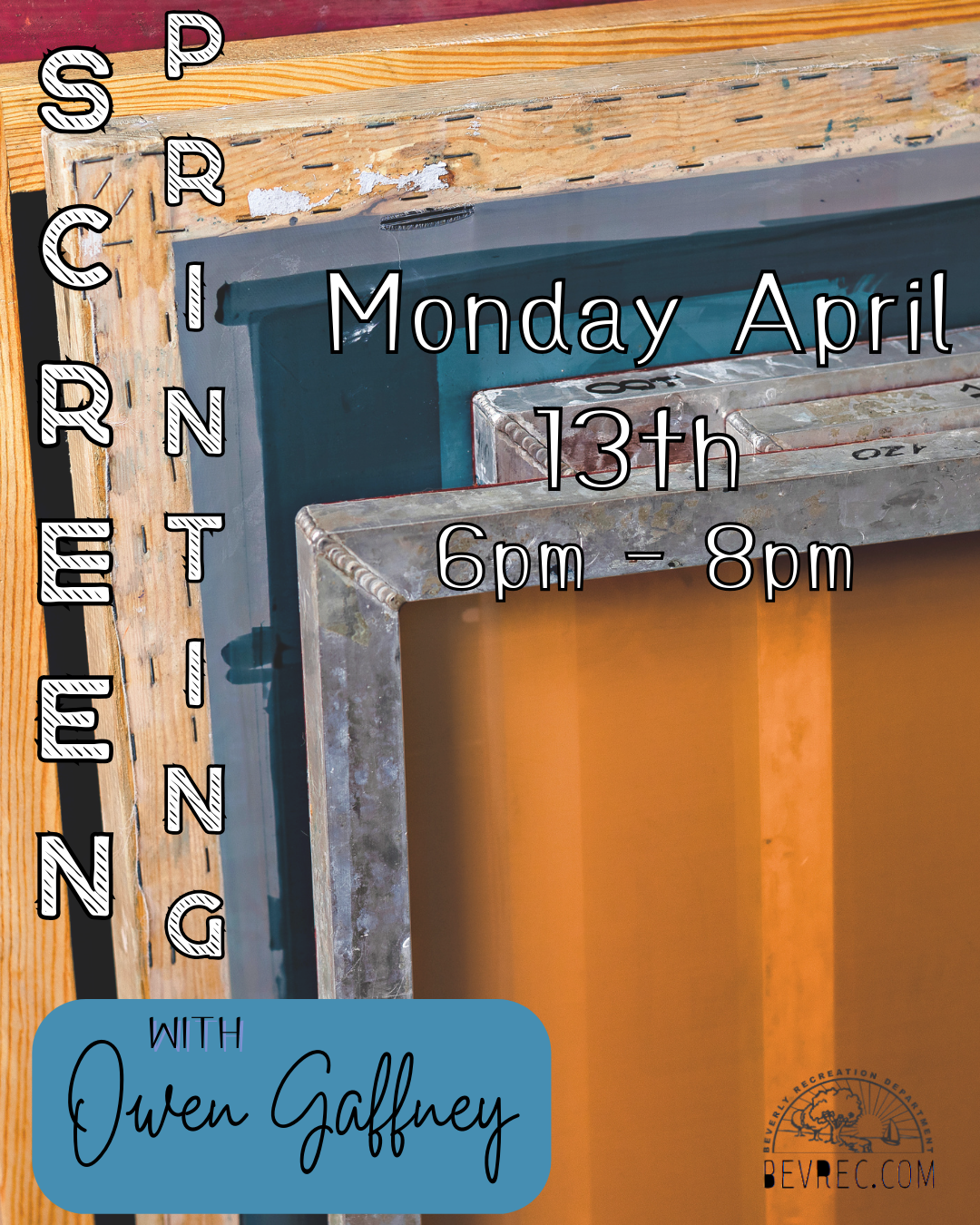 Screen Printing Class