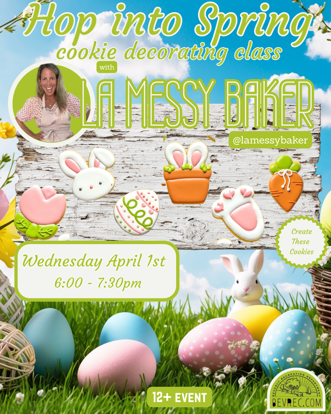 Hop into Spring Cookie Decorating Class with La Messy Baker