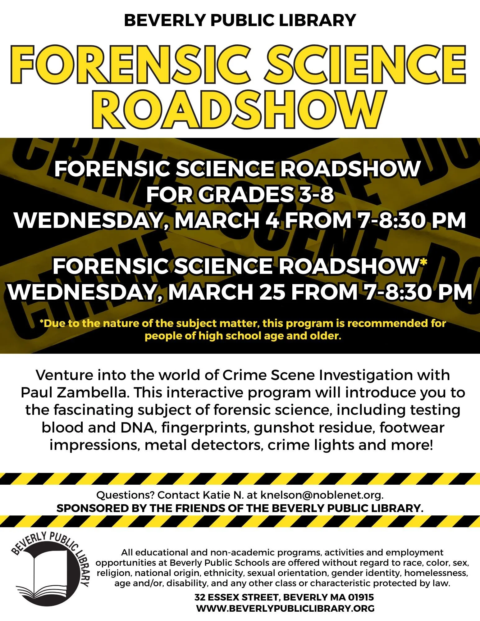 Forensic Science Roadshow