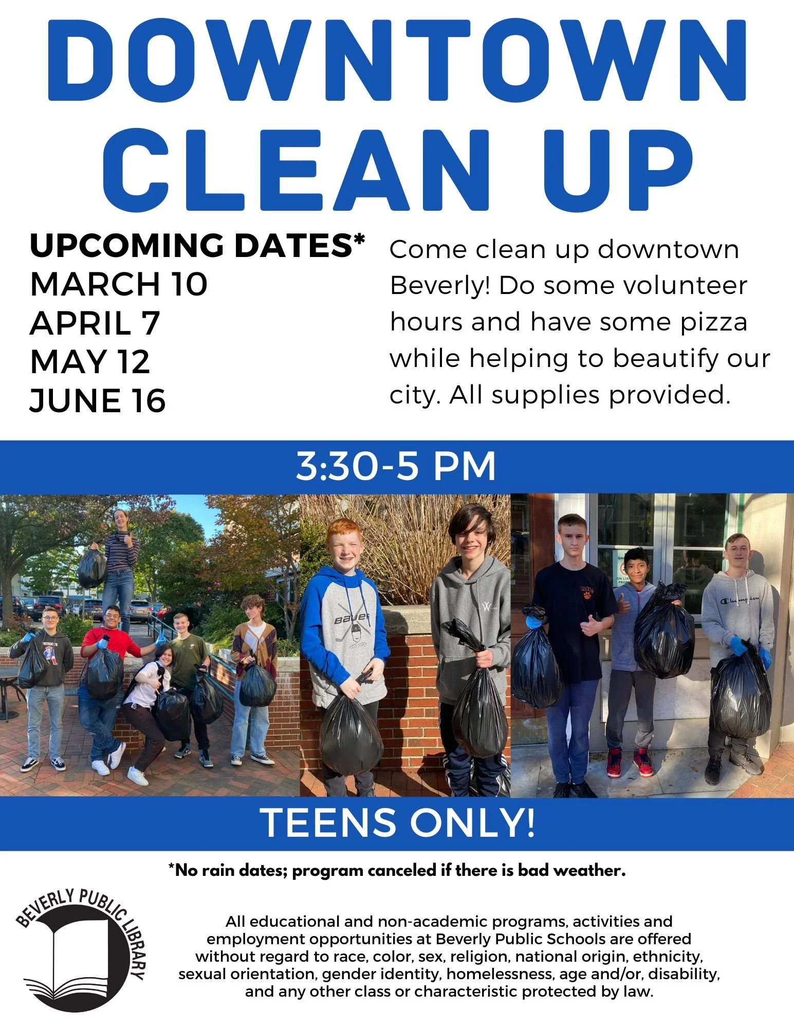 Downtown Cleanup for Teens Only! 