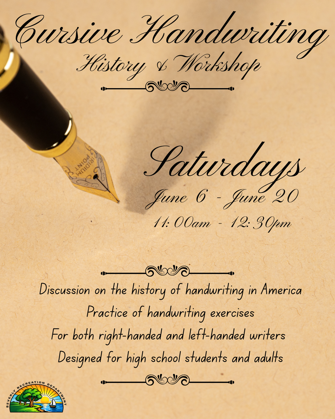 Cursive Handwriting: History &amp; Workshop