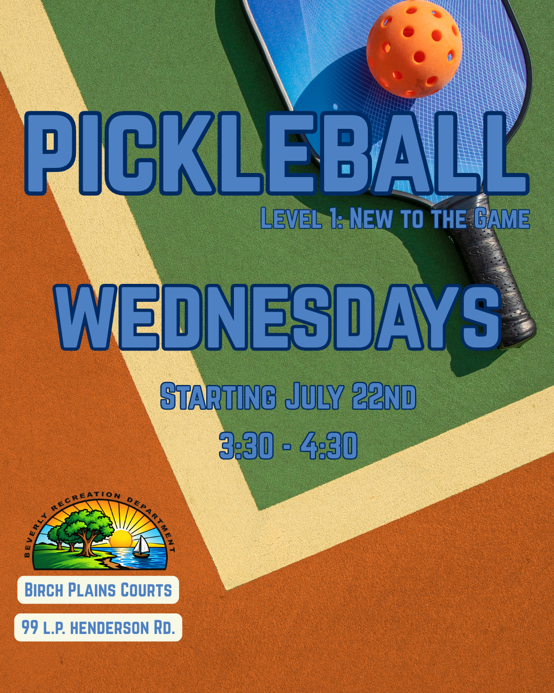 Pickleball Level 1: New to the Game, Beginners Clinic