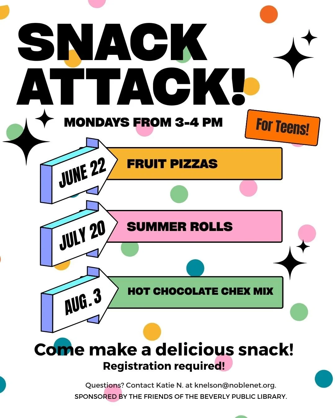 Snack Attack for Teens! @BPL 