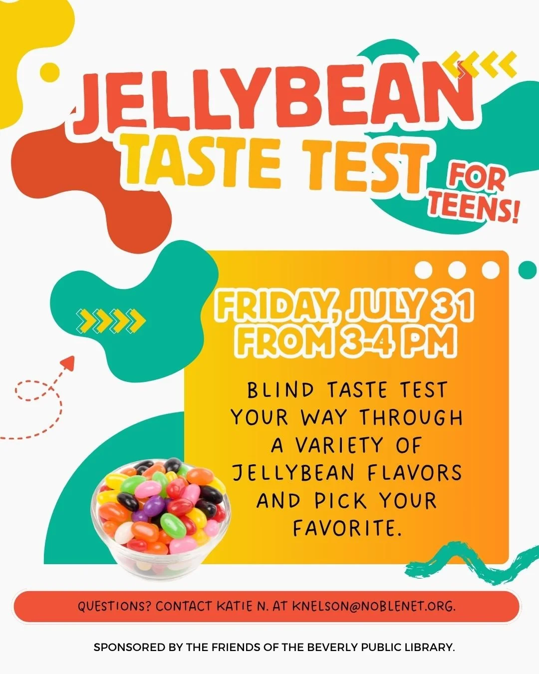 Jelly Bean Taste Test for Teens! @BPL