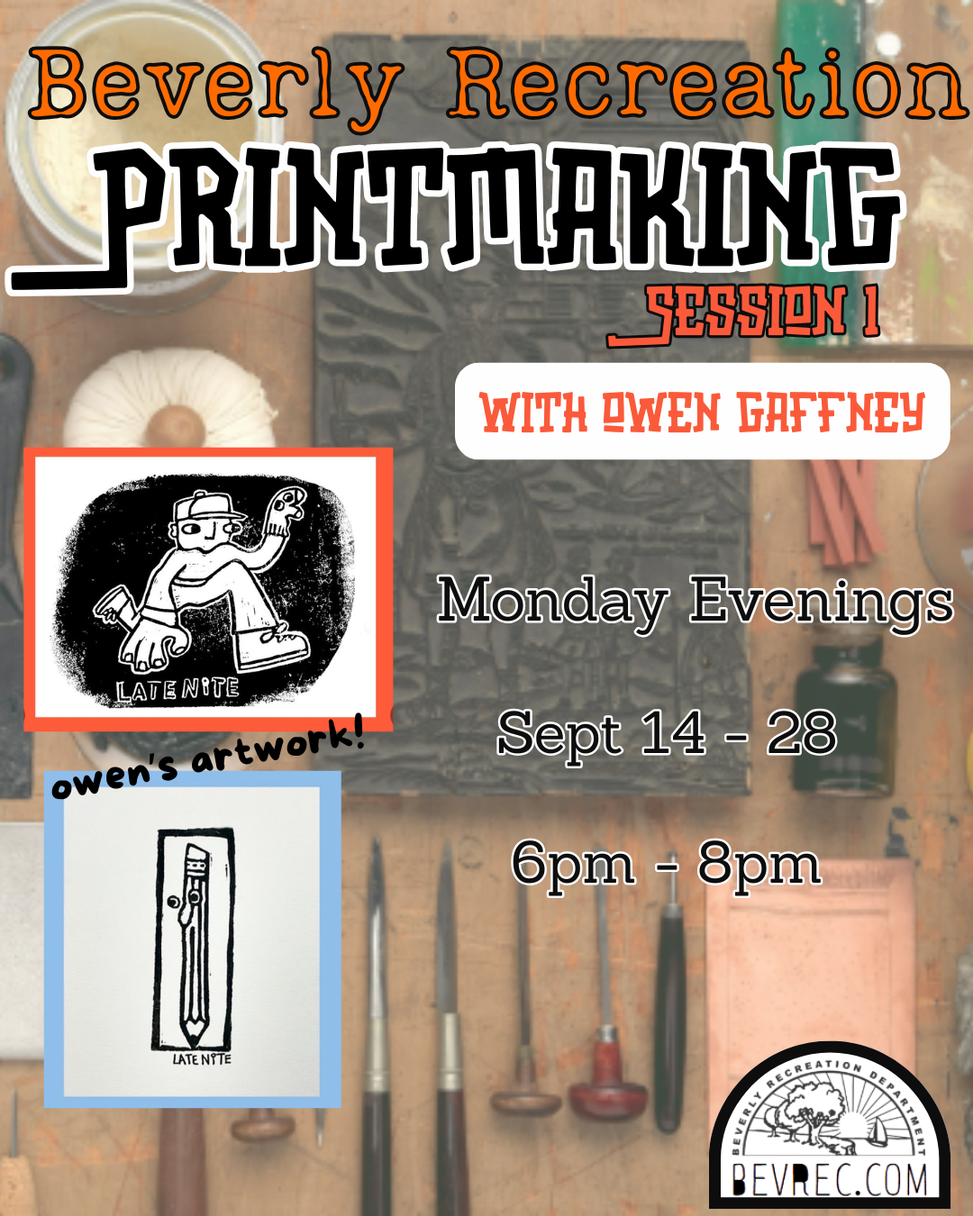 Printmaking with Owen: 3-Week Session #1