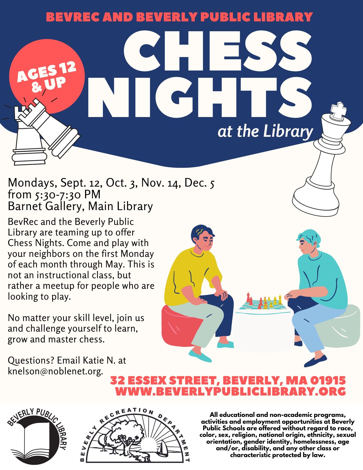 Chess Club @ Claremont  Berkeley Public Library