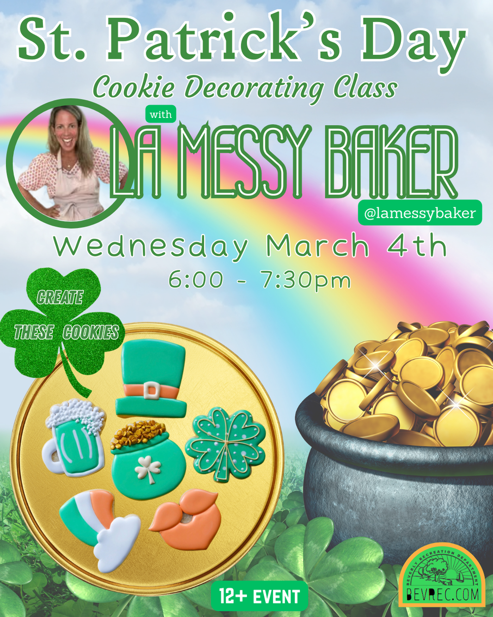 St. Patrick’s Day Cookie Decorating Class with La Messy Baker — Beverly ...