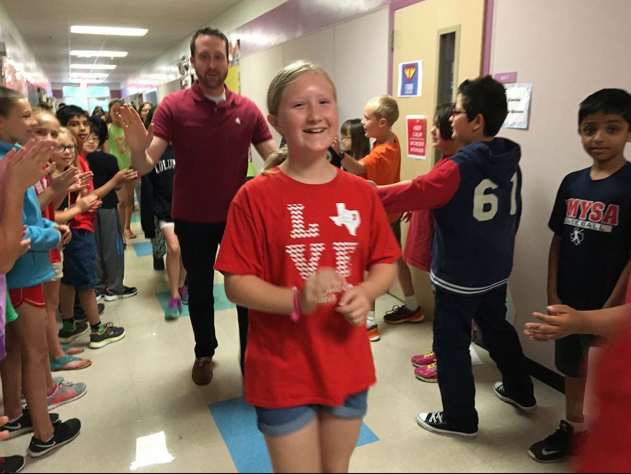 Walking the halls for her 5th grade graduation&hellip;.now getting ready to walk these same halls as a Senior🥰