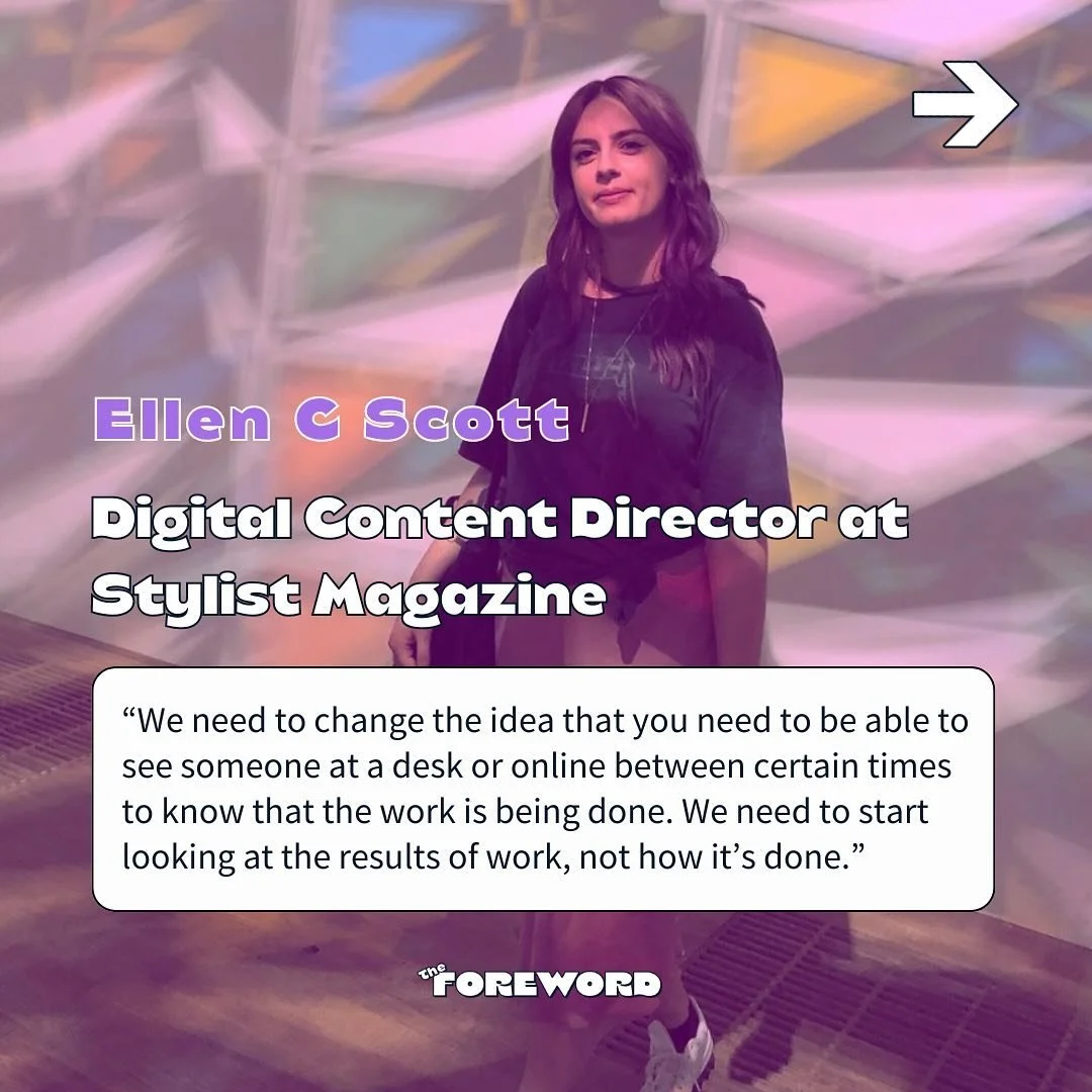 WTF is chronoworking? ⏰ @ellencscott, who coined the name explains what it is and how you can make it work for you in this week&rsquo;s newsletter. 

Sign up to The Foreword via the link in bio 🔗