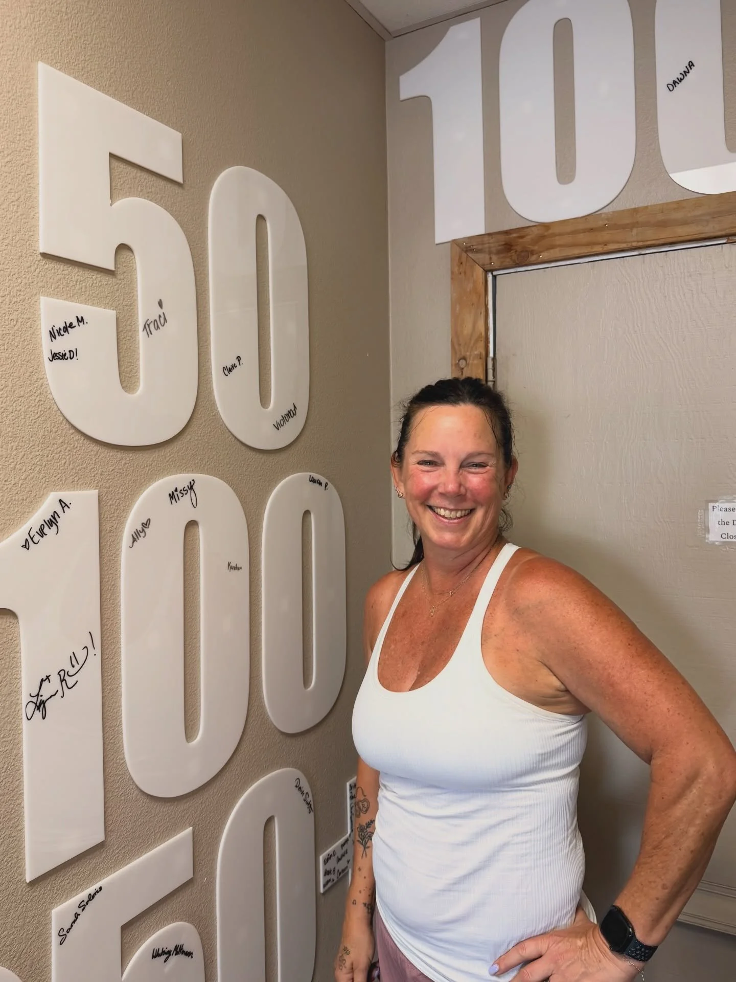 FIFTY Salty workouts for Traci!! 🎉 

Congratulations, Traci, on this wonderful milestone! Cheers to many many more workouts at Salty!