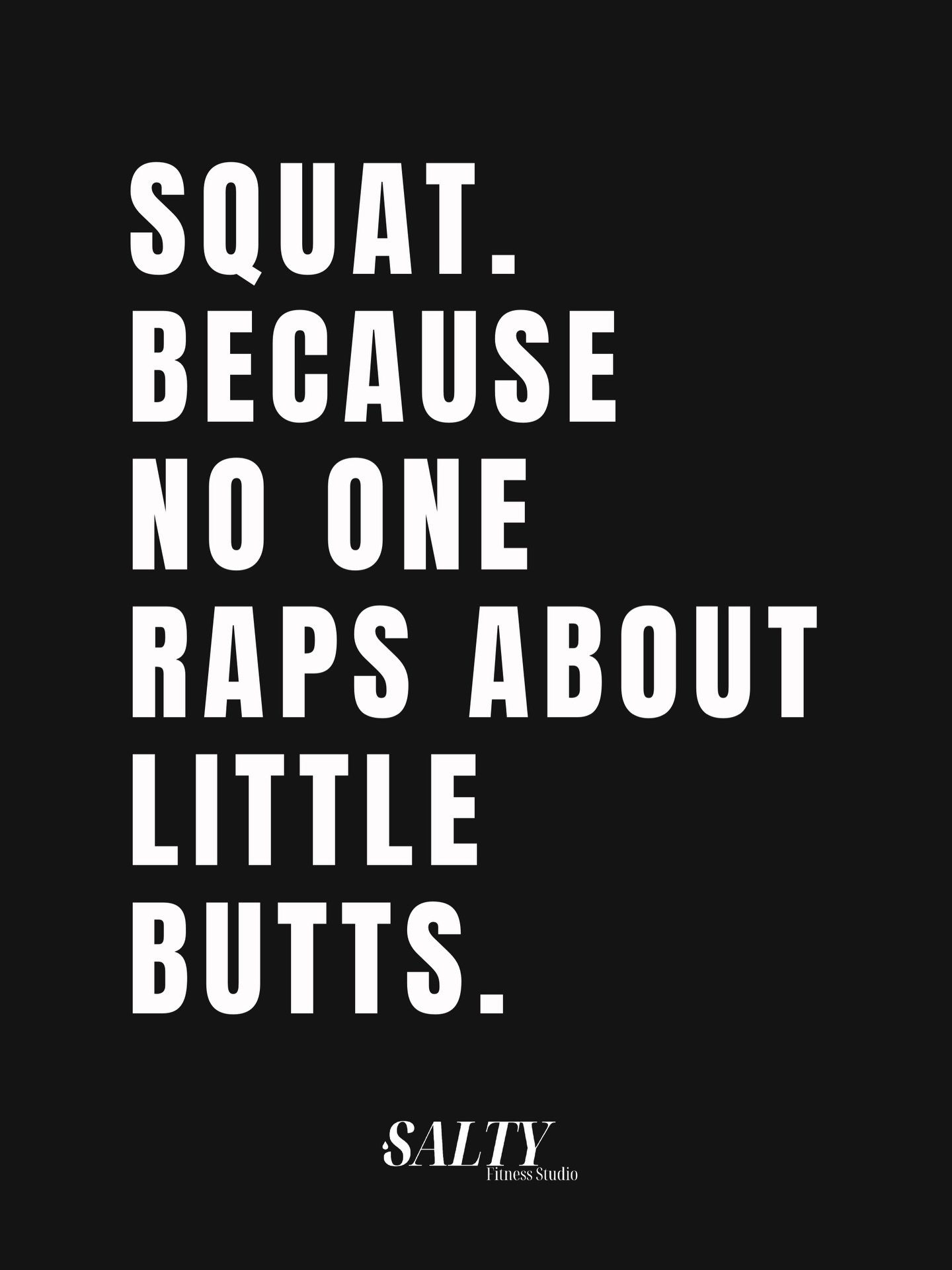 Don&rsquo;t worry, we&rsquo;ve got you!!

Join us at Salty every Monday and Thursday for lower body day and give your glutes a good workout! 

#saltyfitnessstudio #groupfitness #orangecountygym #legday #personaltrain
