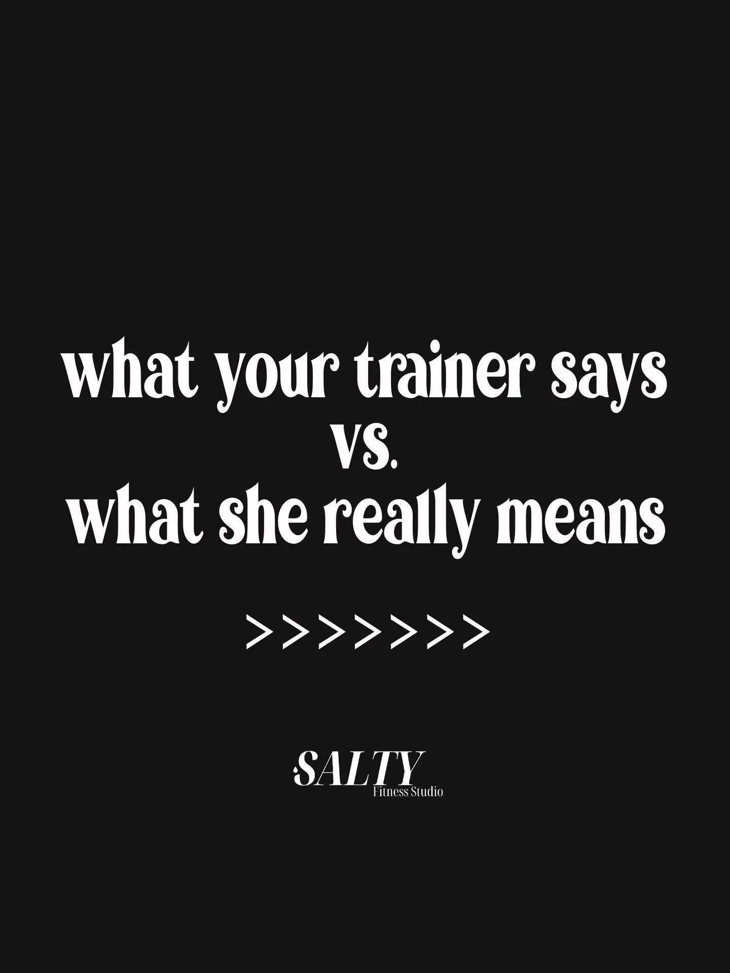 Which of these have you been a victim to?! Jokes aside, we really do have the best trainers at Salty! 

#saltyfitnessstudio #orangecountygym #gymhumor #femalefitness #personaltrainer