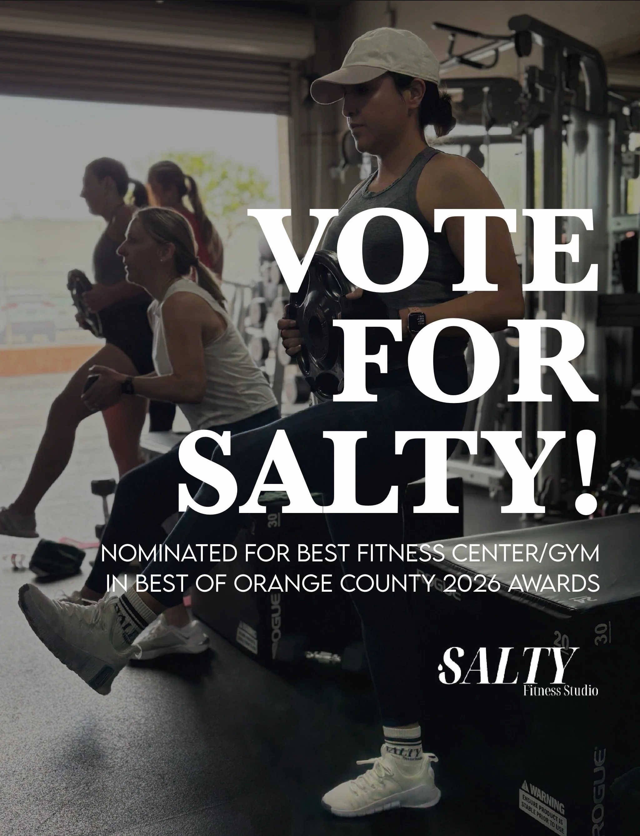 We are beyond excited to share that Salty Fitness Studio has been nominated for Best Fitness Center/Gym in the 2026 Best of Orange County Awards! 

We&rsquo;re so proud of this amazing community that we have built here, and none of it would be possib