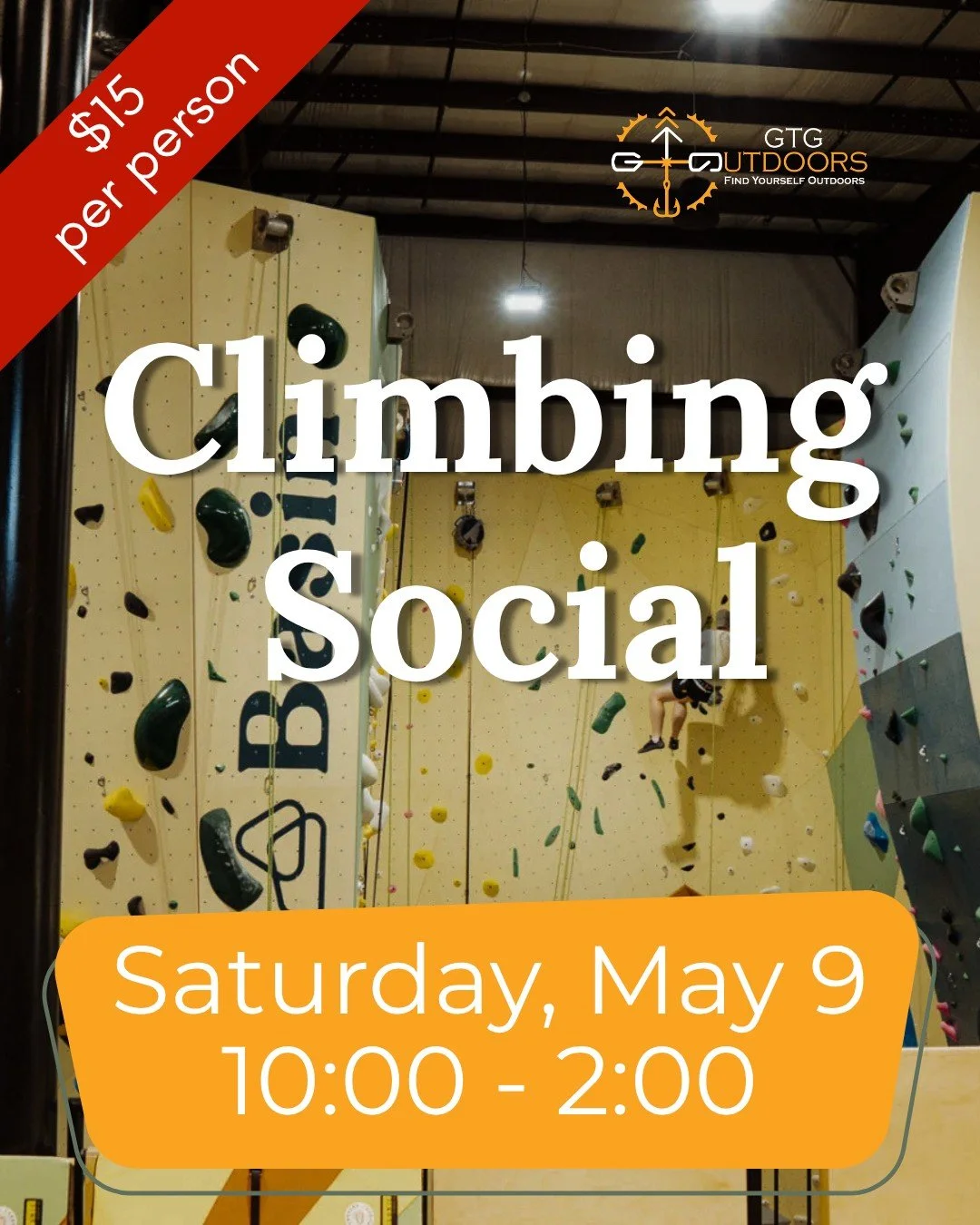 Climb, connect, and chat with the GTG founders at Basin! 

Join us this Saturday, May 9 from 10:00 AM&ndash;2:00 PM for a fun community climbing hangout at Basin Climbing &amp; Fitness. Come meet new people, climb together, and enjoy a light lunch on