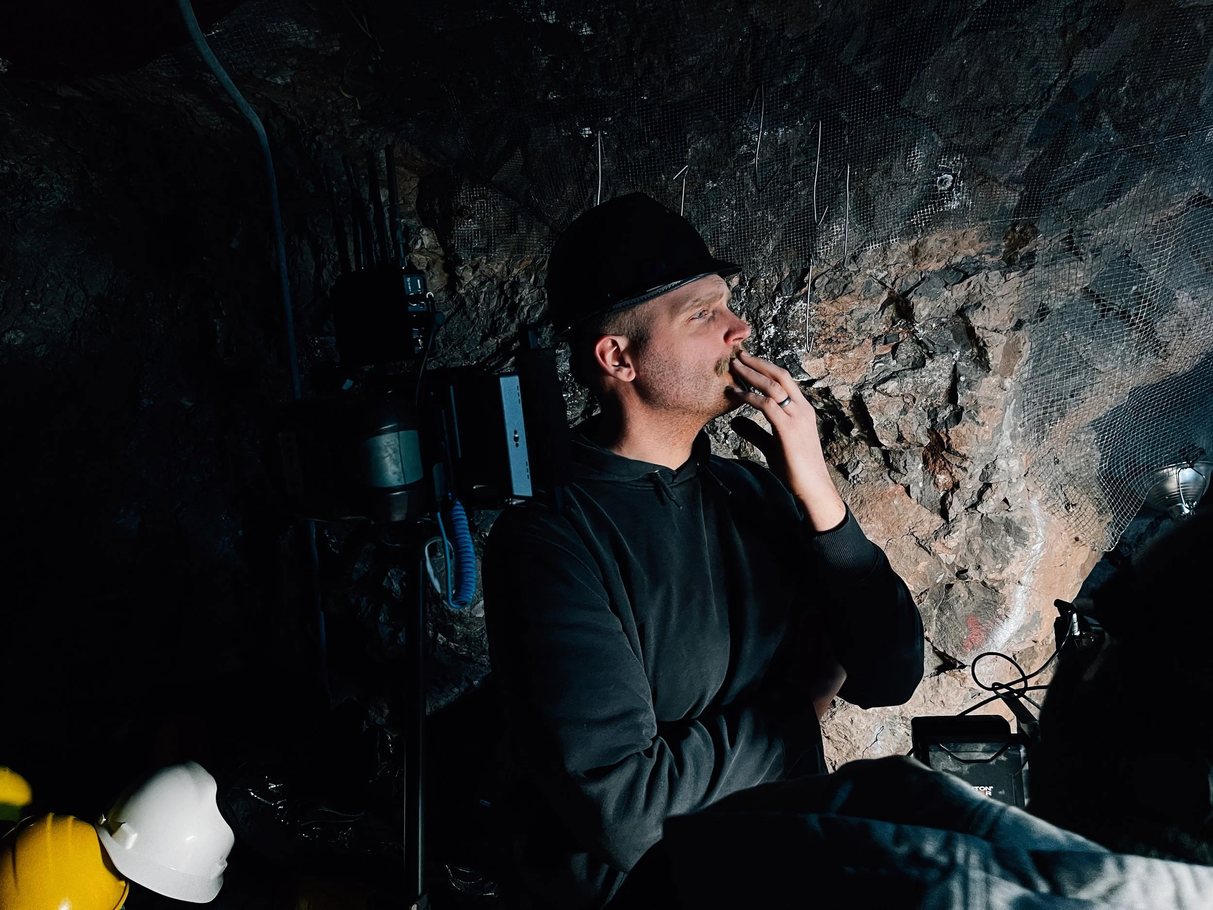 Matt the DP assessing the shot