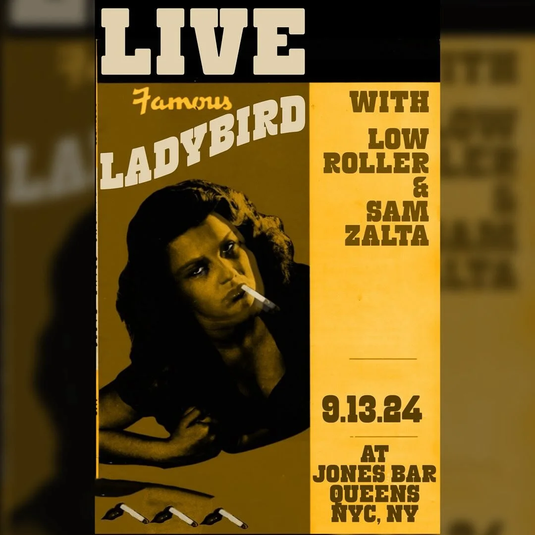 Really chompin&rsquo; at the bit fer this one with Milwaukee&rsquo;s finest LADYBIRD &amp; SAM ZALTA. It&rsquo;s always a good time at Jones Bar, so come on out!
.
.
.
.
.
.
.
#brooklyncountrymusic
#outlawcountry