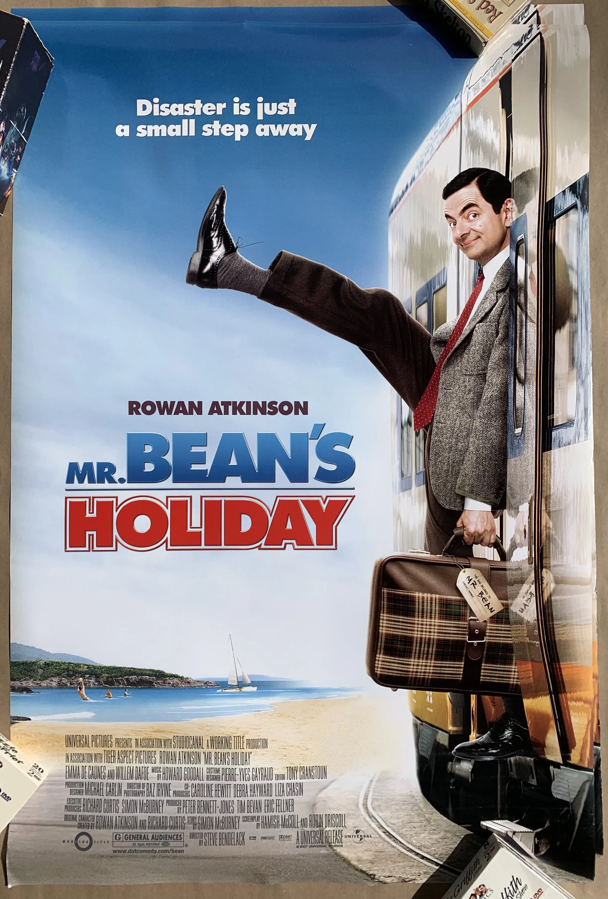MR. BEAN'S HOLIDAY (2007) Original Theatrical DS One-Sheet Movie Poster Rowan Atkinson Comedy FEROCIOUS POSTERS