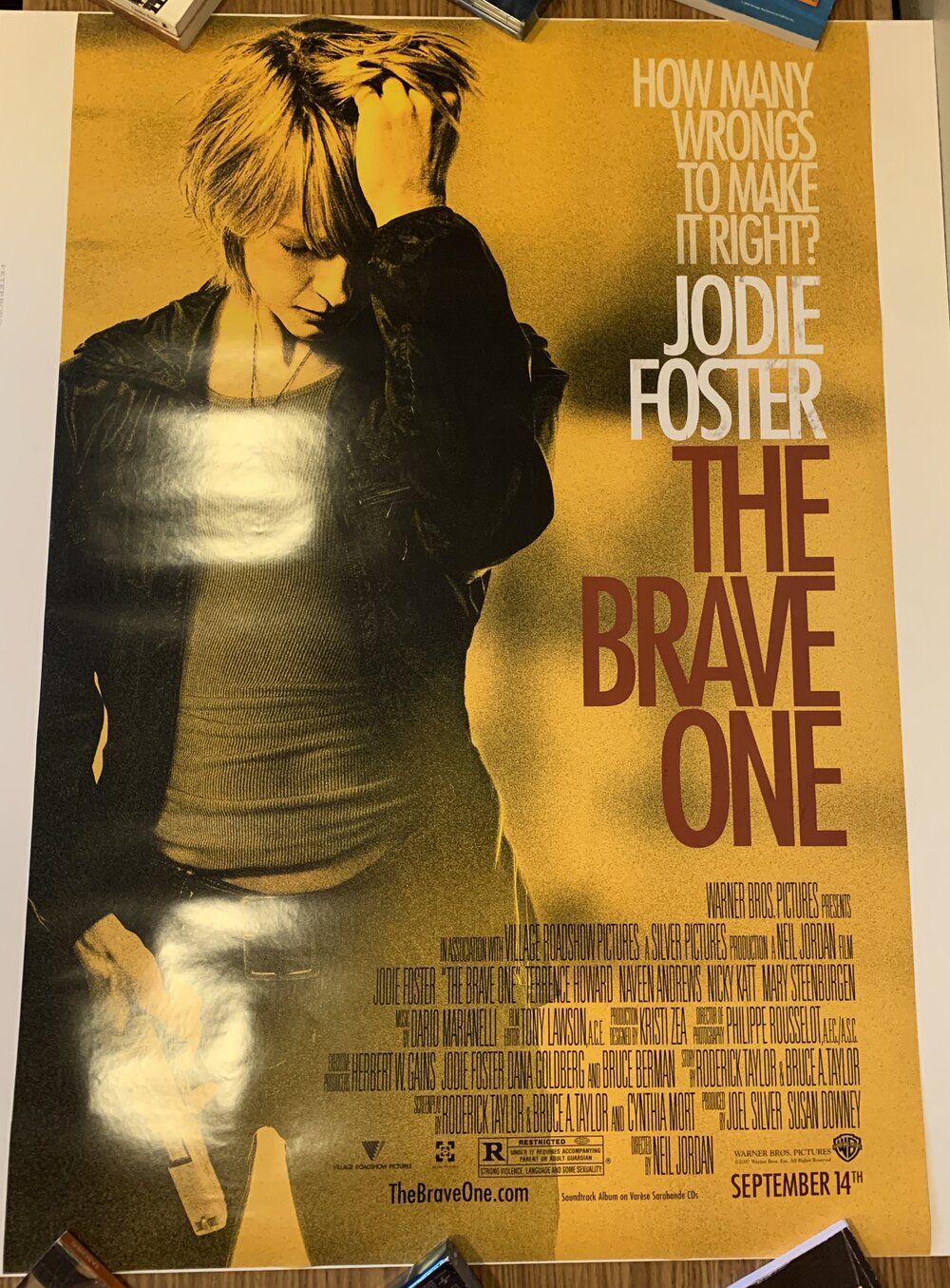 THE BRAVE ONE (2007) Original Theatrical One-Sheet movie Poster FEROCIOUS  POSTERS — Ferocious Posters & Art