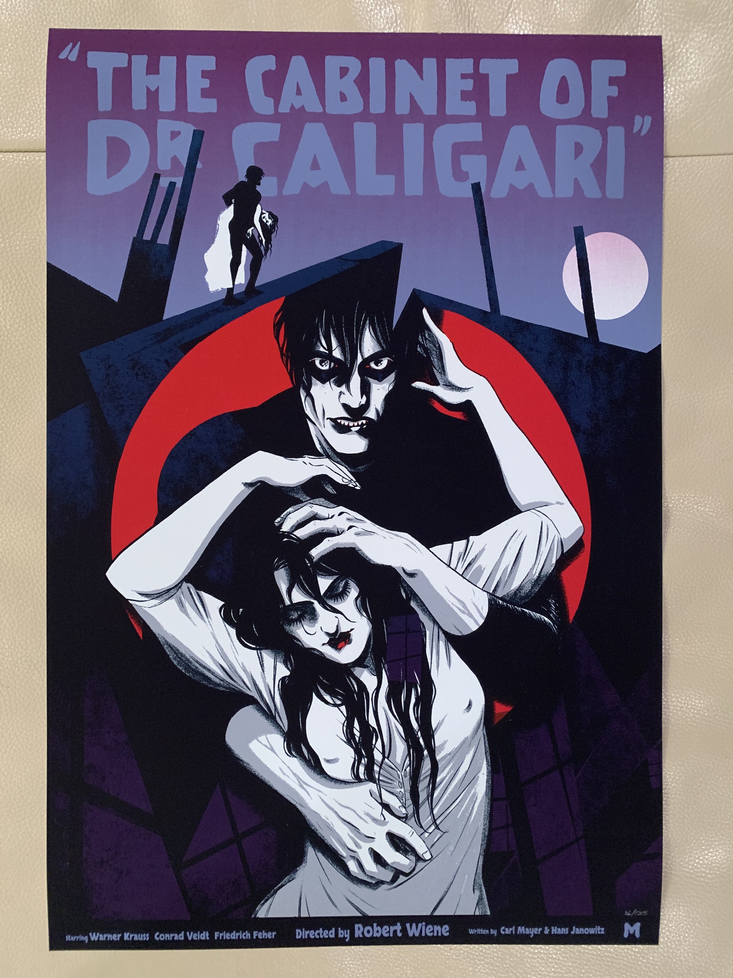 THE CABINET OF DR. CALIGARI #16/125 Art Print 2015 Mondo by Becky Cloonan FEROCIOUS POSTERS