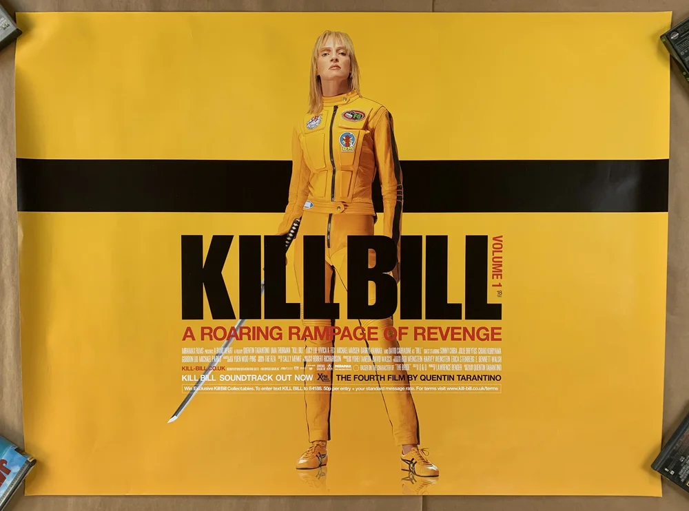 AFFICHE KILL BILL Quentin Tarantino Uma Thurman David Carradine B CAT16 AFFICHE KILL BILL Quentin Tarantino Uma Thurman David Carradine B CAT16