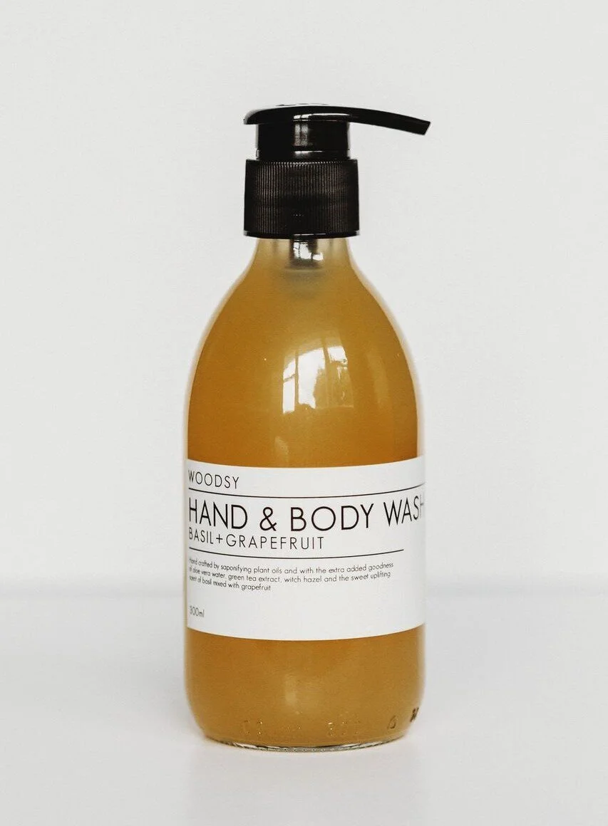 Woodsy Botanics-Hand & Body Wash - Basil & Grapefruit.1