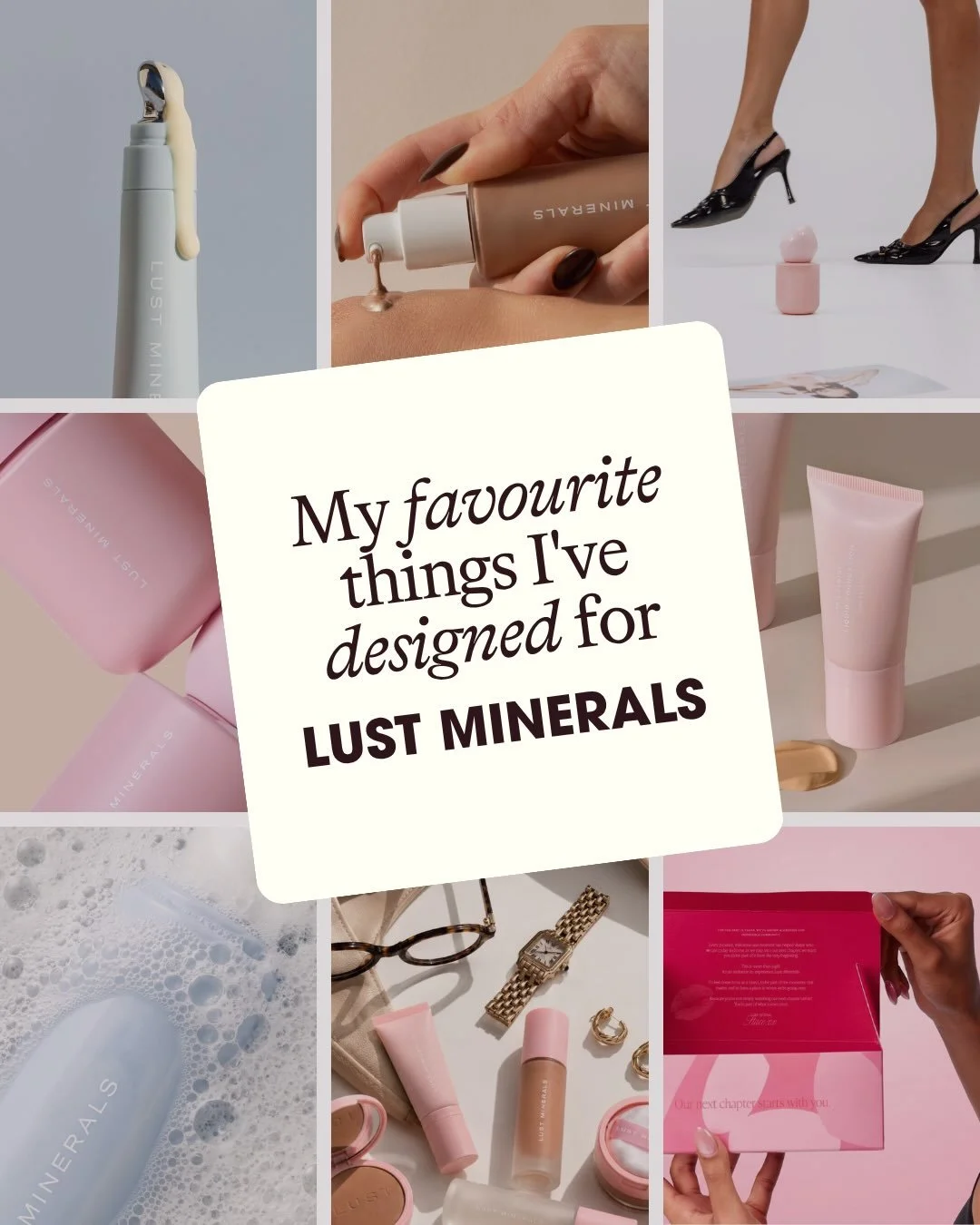 HOWWWW have I been working with Lust Minerals for nearly 6 years??? Where has that time gone!

I was looking back through everything I&rsquo;ve designed for them and had a bit of a moment because I&rsquo;ve somehow had my little designer hands on SO 