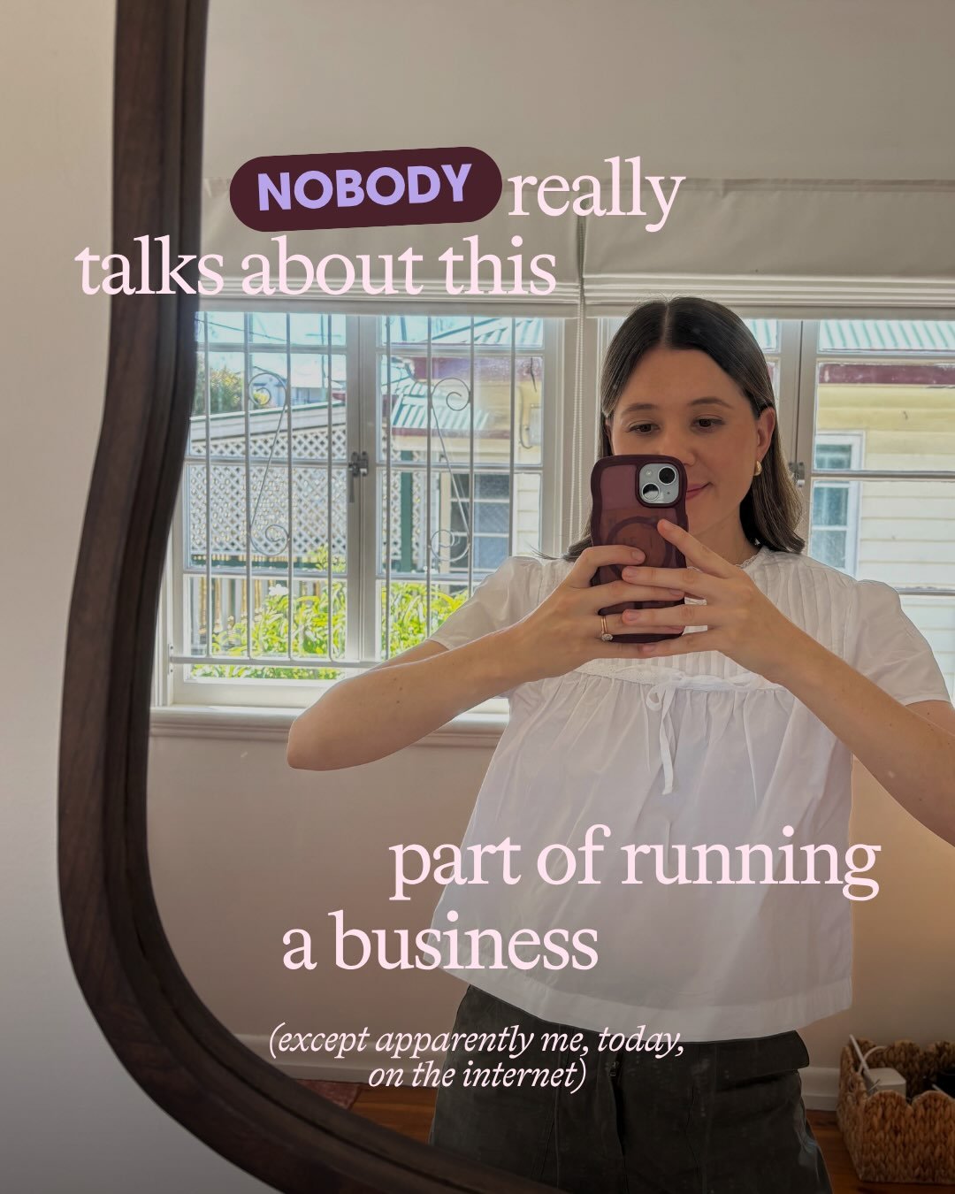 I ALMOST didn&rsquo;t post this! 

I don&rsquo;t really want to only show up here when everything is going brilliantly.

I love my business. 
I&rsquo;m proud of what I&rsquo;ve built. 
I still get ridiculously excited when a dream enquiry lands in my