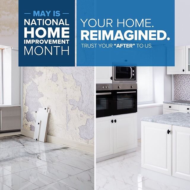 May is #nationalhomeimprovementmonth! Take this opportunity to reimagine your home and trust your &ldquo;AFTER&rdquo; to us. www.gilligancontracting.com
