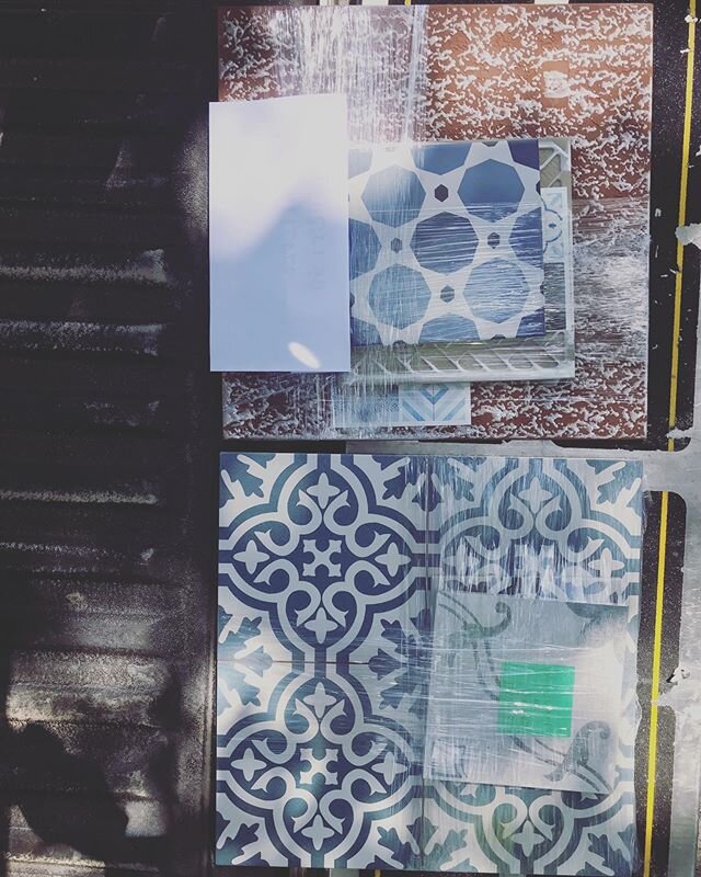 Picked up some backsplash and bathroom tile samples for two clients this morning... really loving this look! And yes, Gilligan Contracting is open and doing business!#bathroomremodel #bathroomdesign #kitchenremodel #gilligancontracting #mosaictile