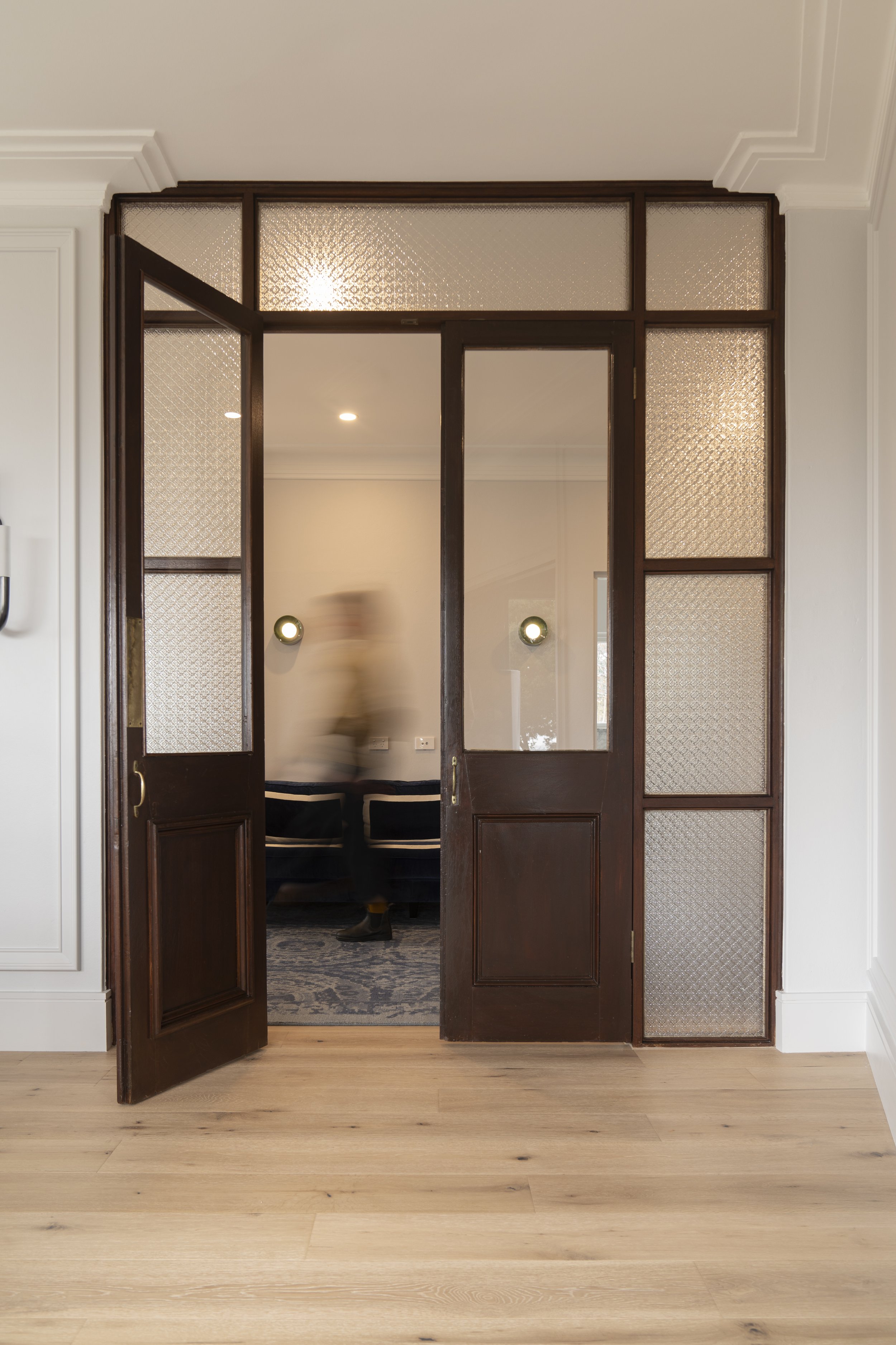 existing double doors throughout house