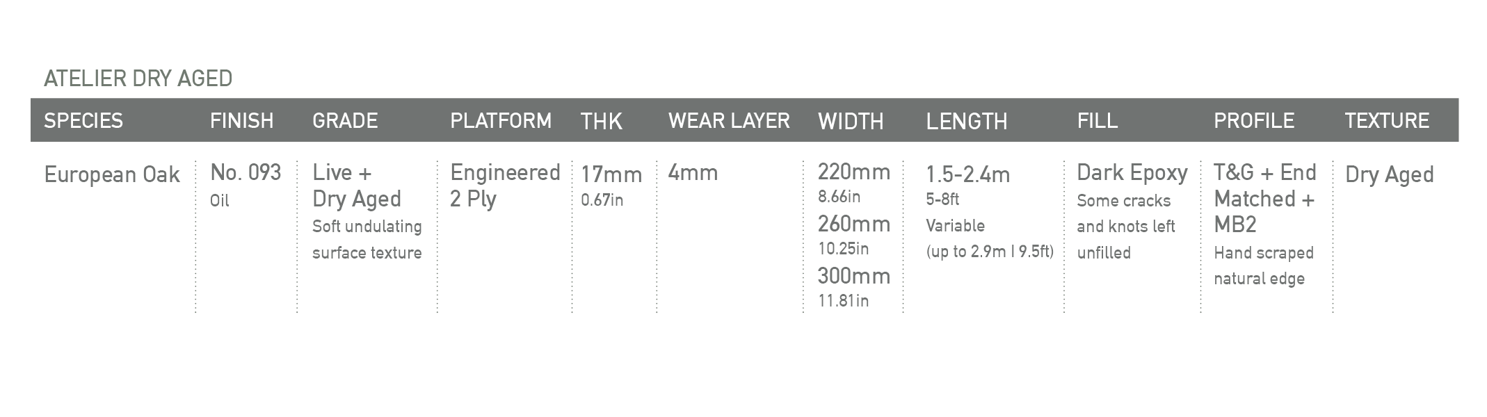 Atelier No. 093 European Oak Flooring MADERA