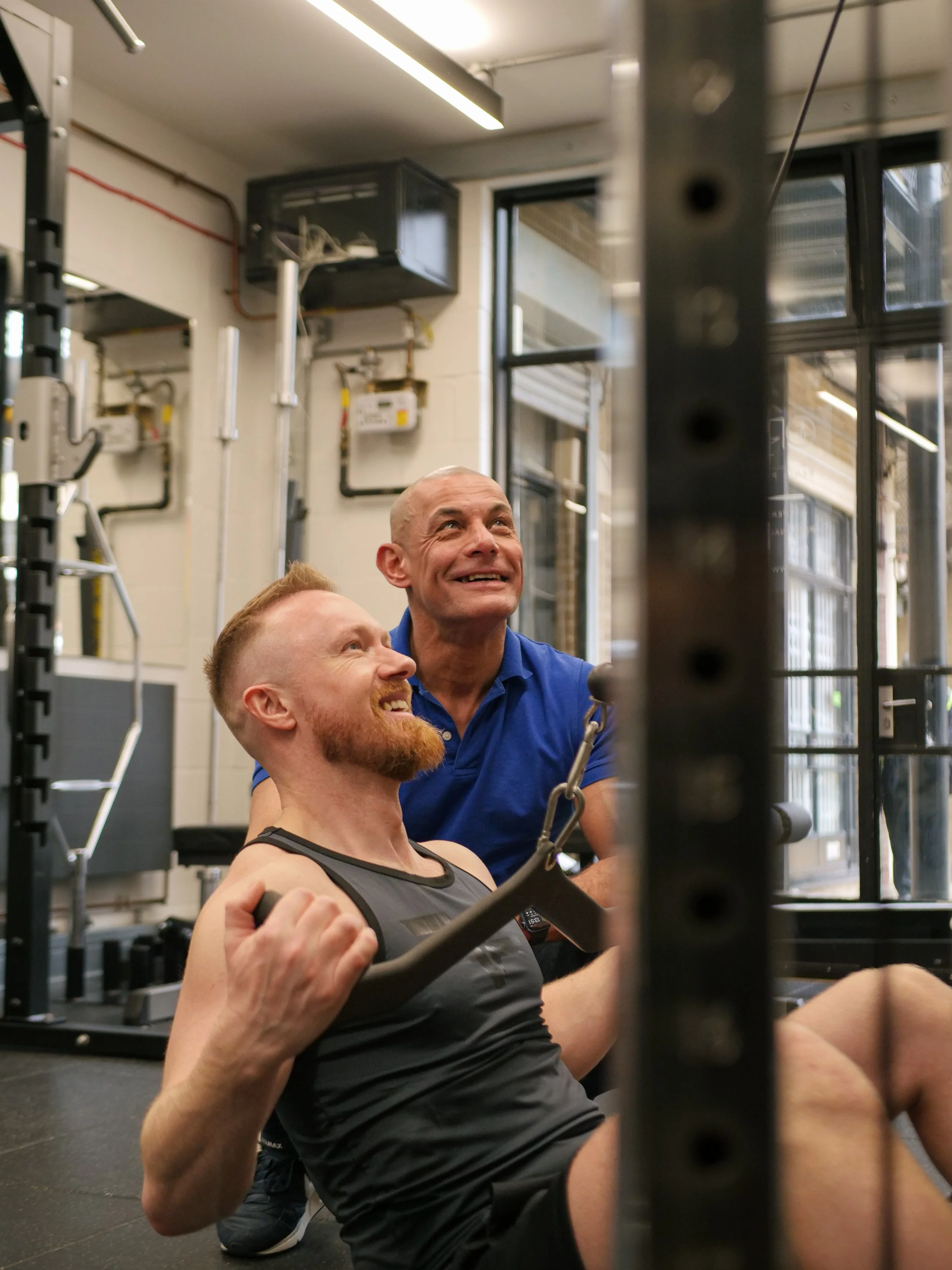 Omar Ryan coaching a client at Oryan Fitness private personal training studio in Islington, London